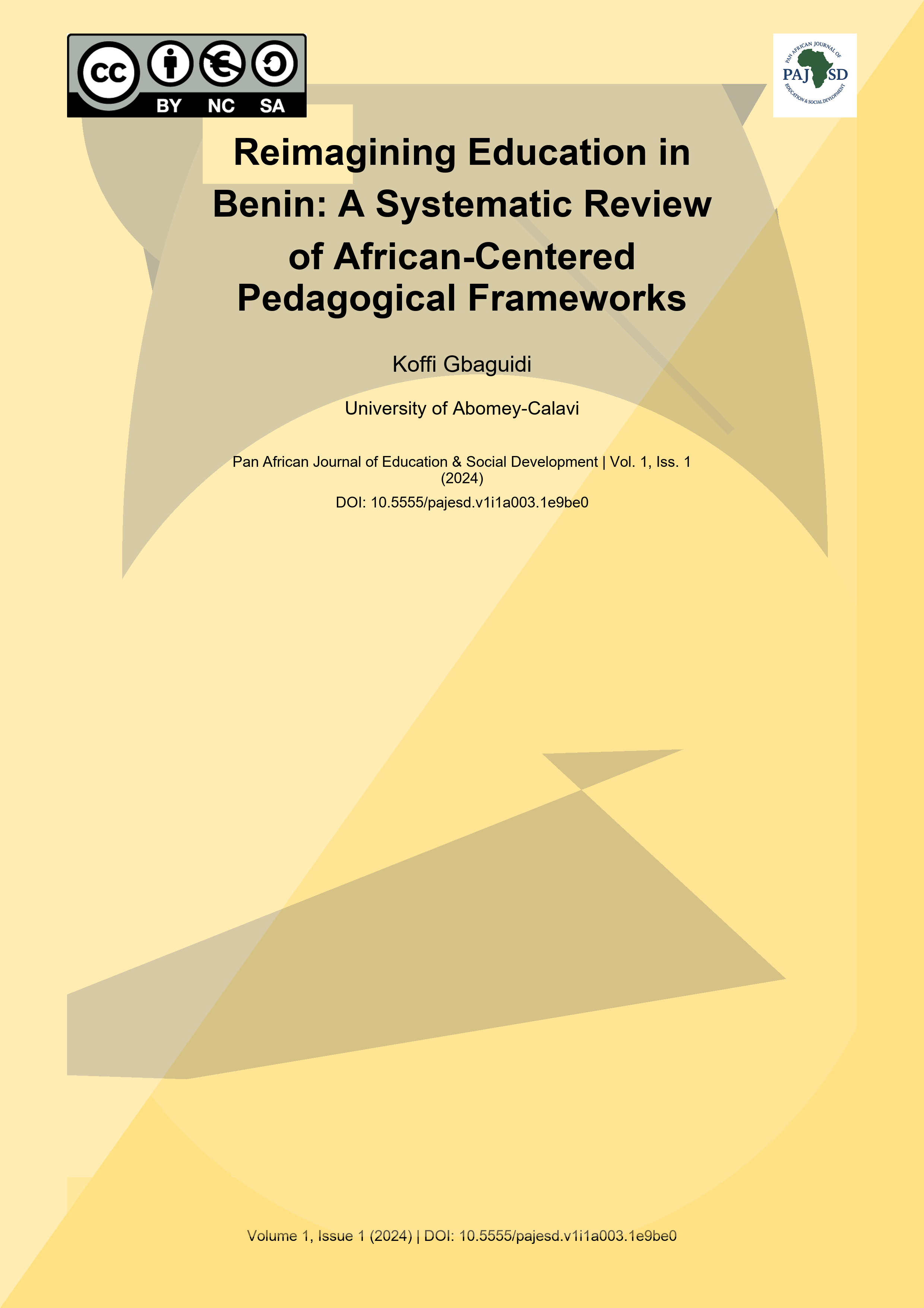 Cover image for: Reimagining Education in Benin