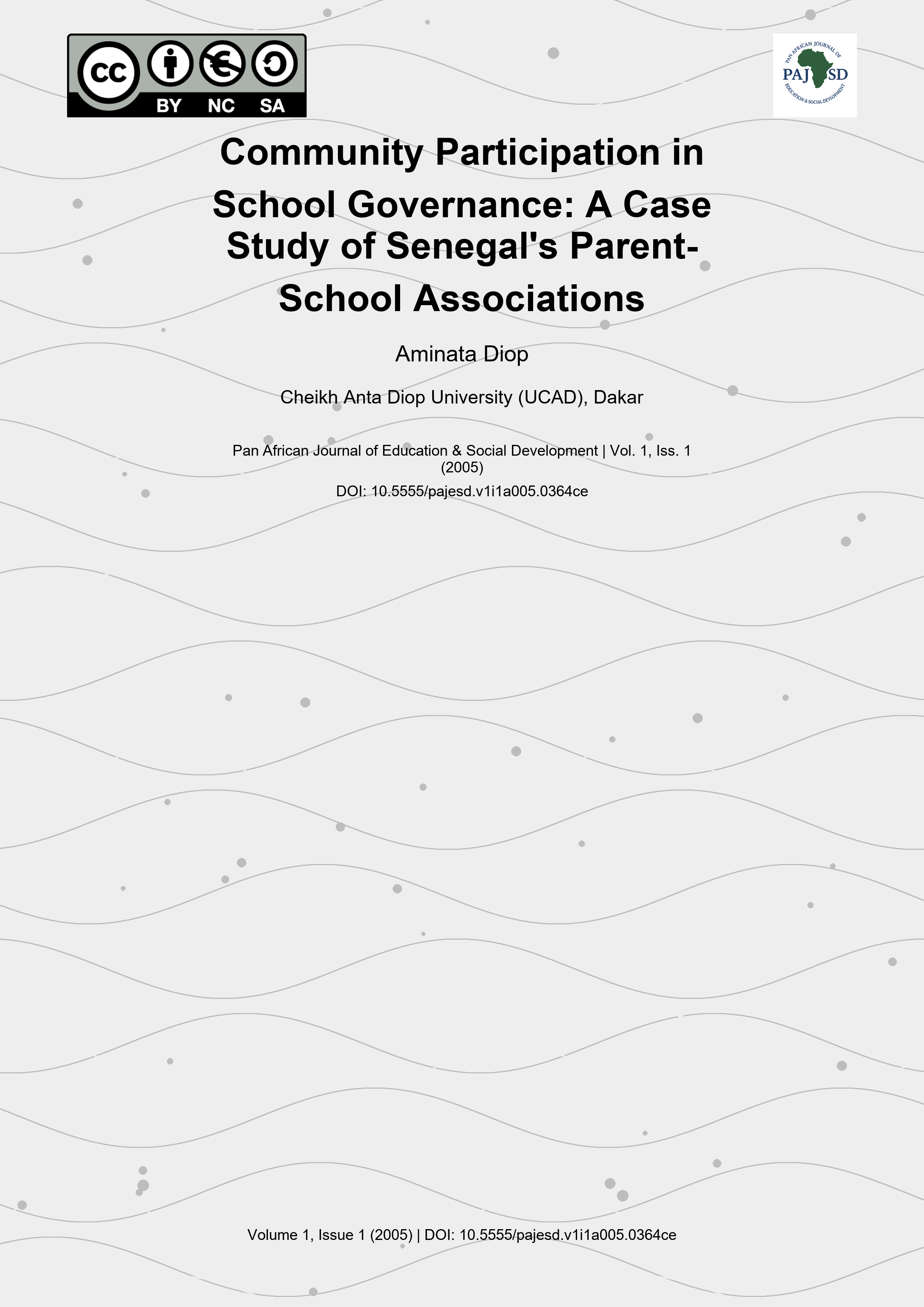 Cover image for: Community Participation in School Governance