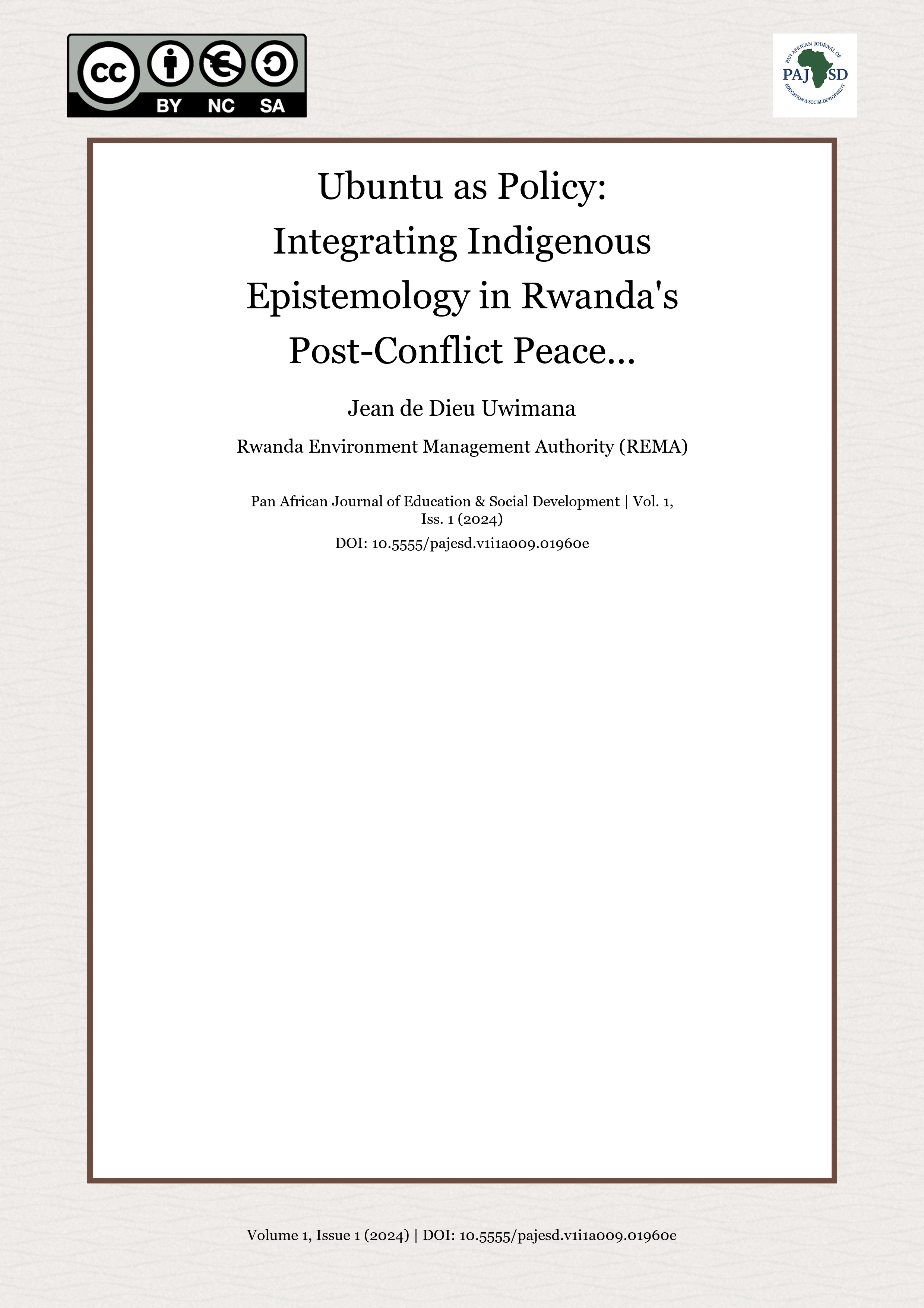 Cover image for: Ubuntu as Policy