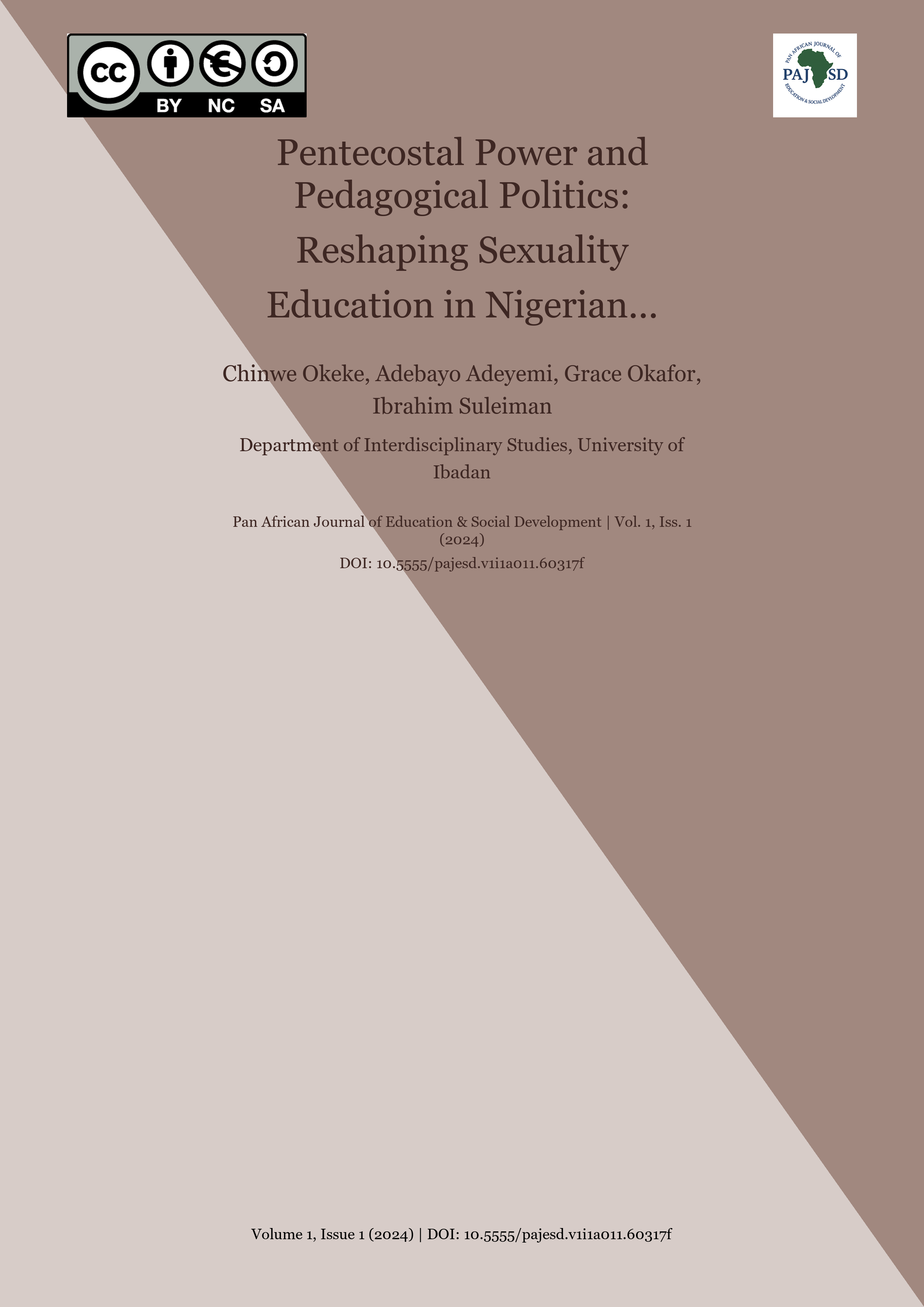 Cover image for: Pentecostal Power and Pedagogical Politics