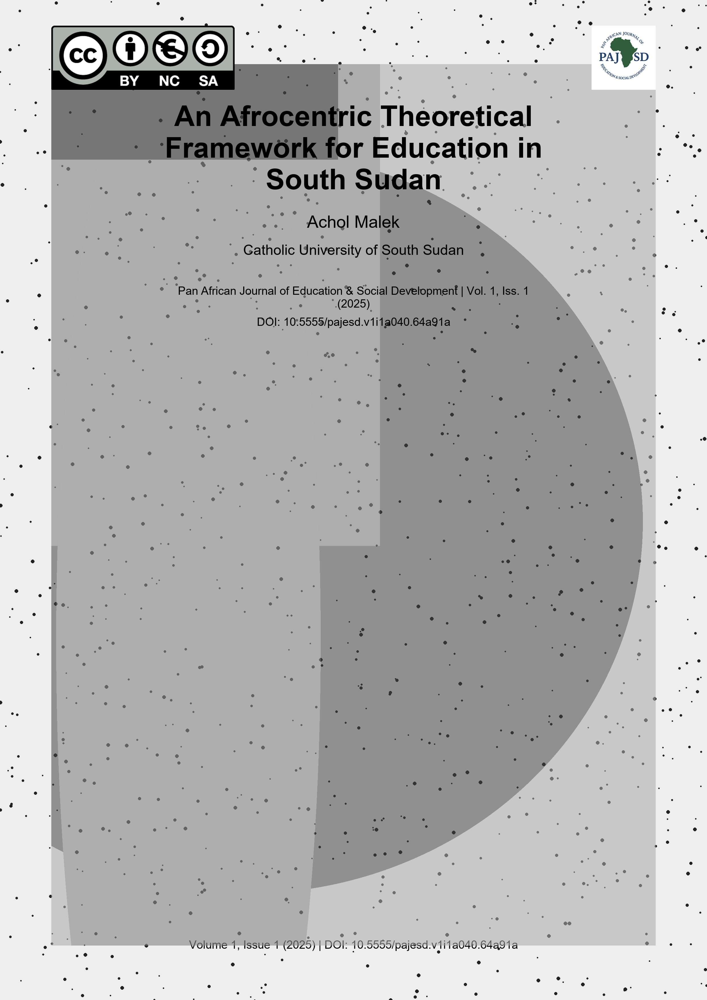 Cover image for: An Afrocentric Theoretical Framework for Education in South 