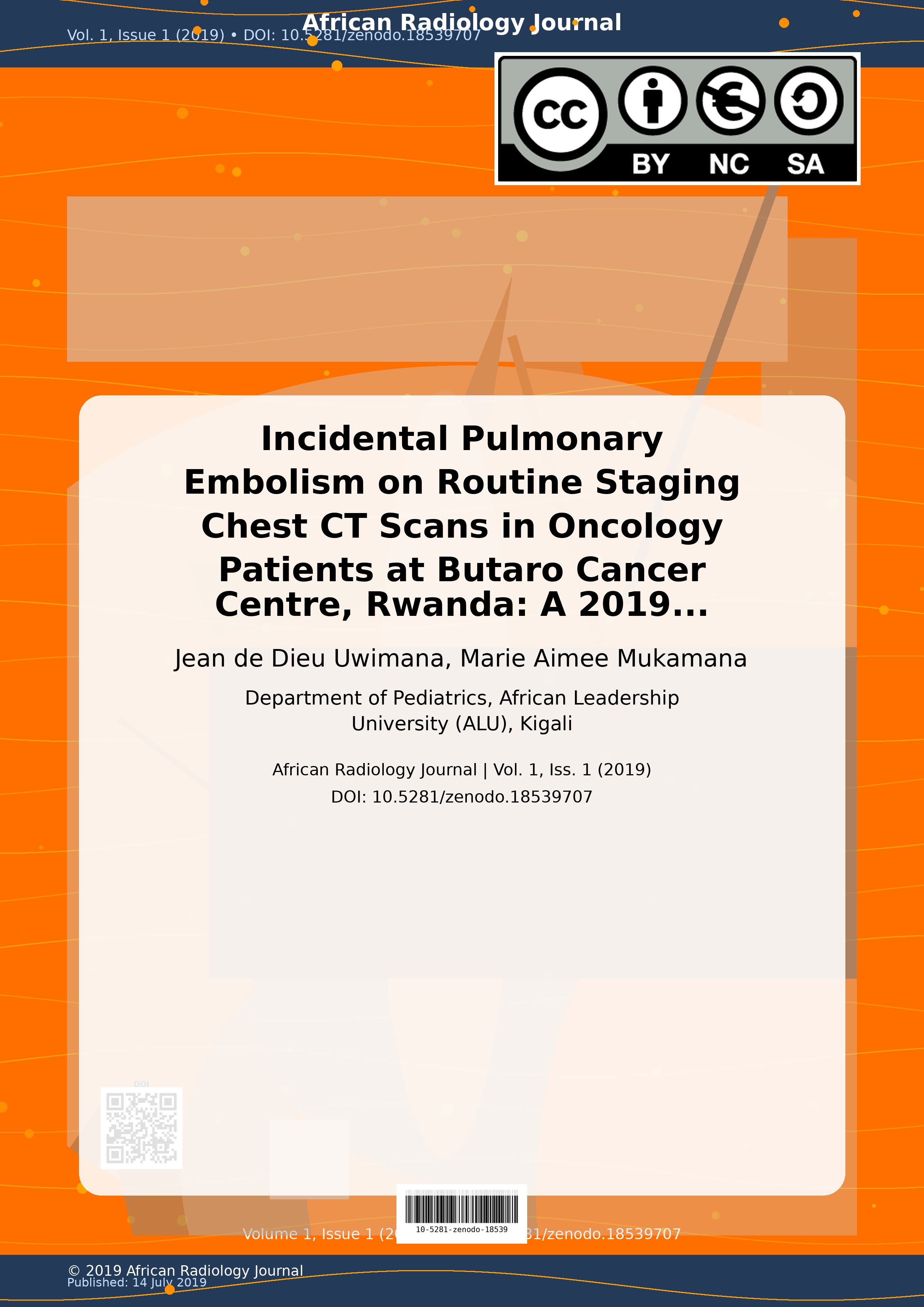 Cover image for: Incidental Pulmonary Embolism on Routine Staging Chest CT Sc