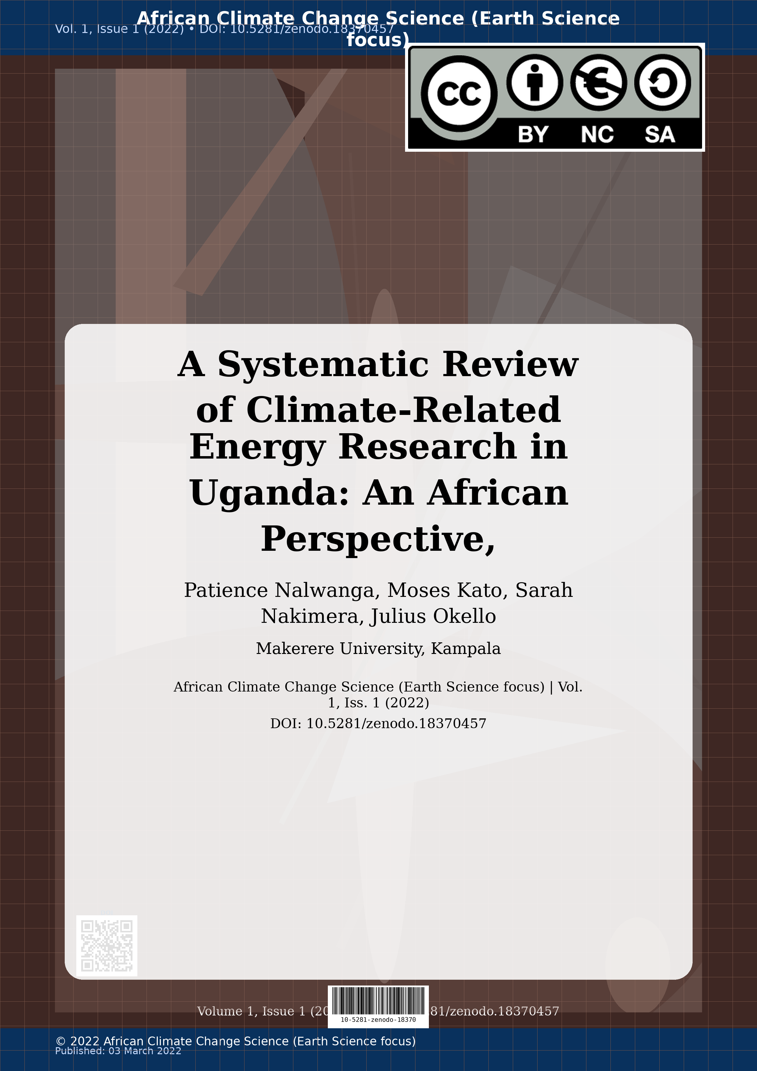 Cover image for: A Systematic Review of Climate-Related Energy Research in Ug