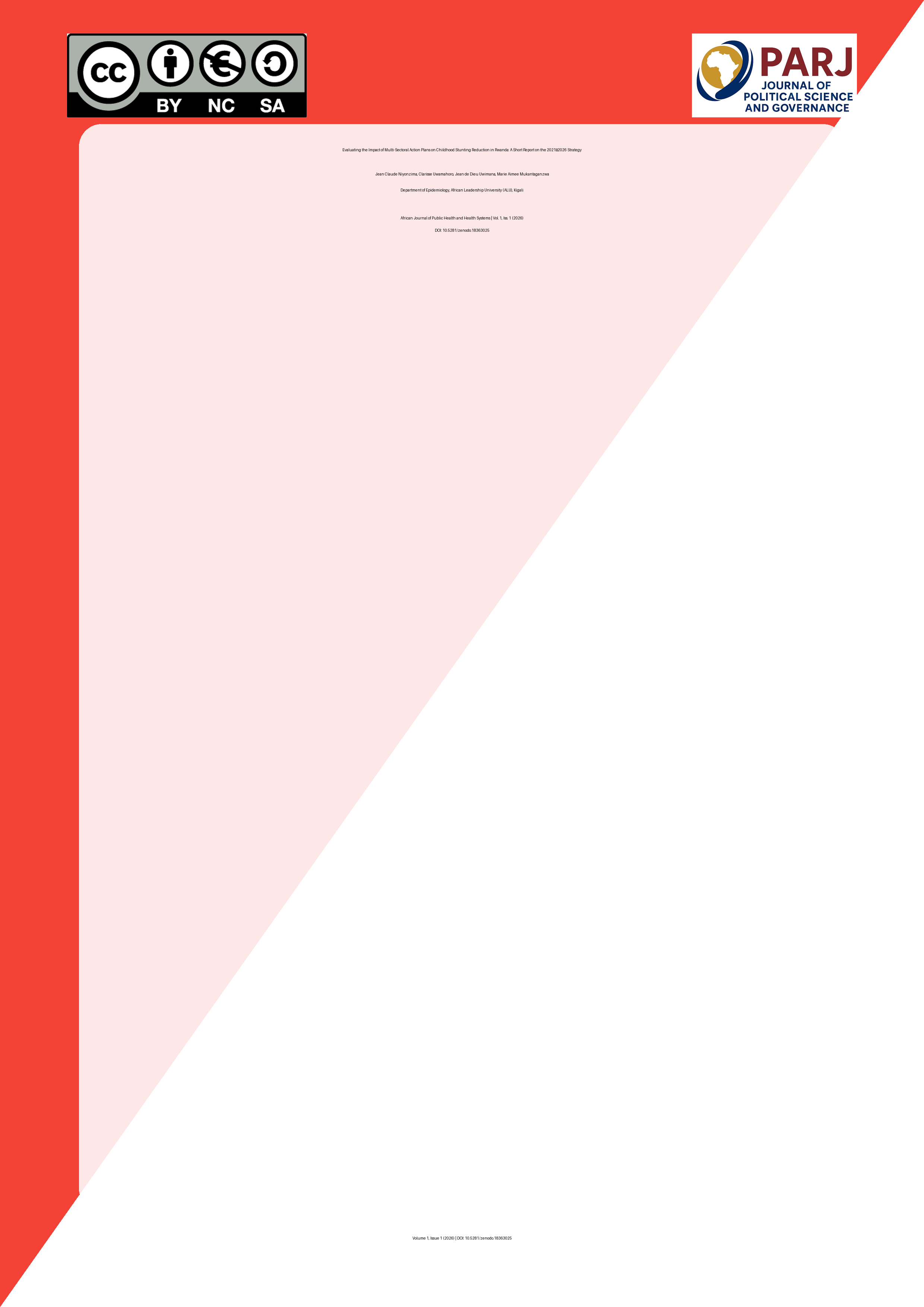 Cover image for: Evaluating the Impact of Multi-Sectoral Action Plans on Chil