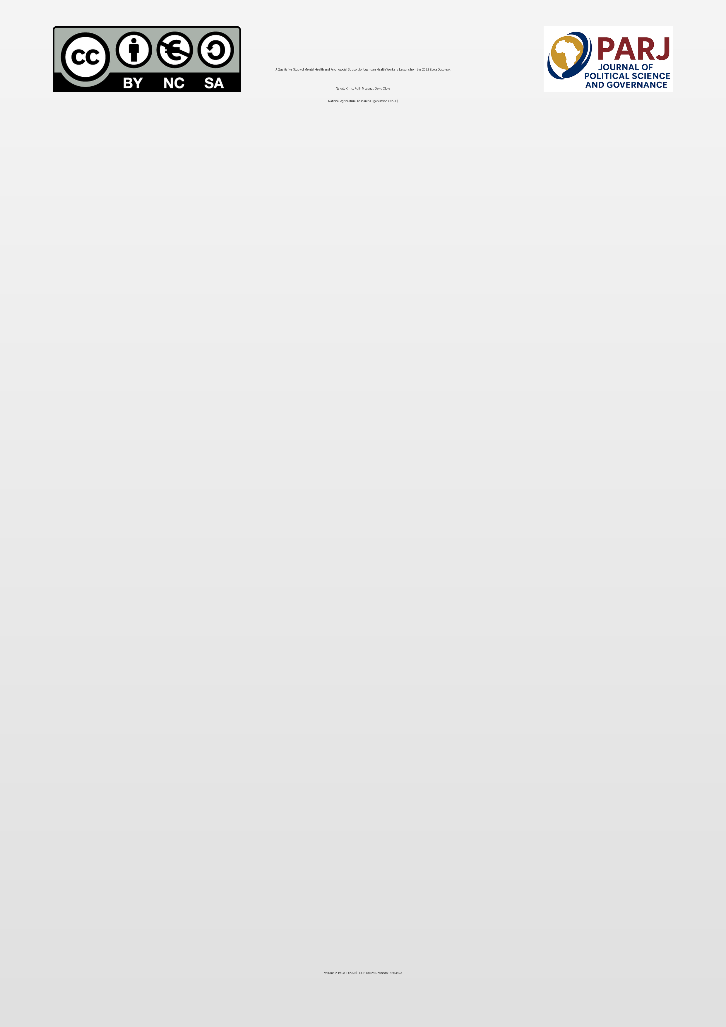 Cover image for: A Qualitative Study of Mental Health and Psychosocial Suppor