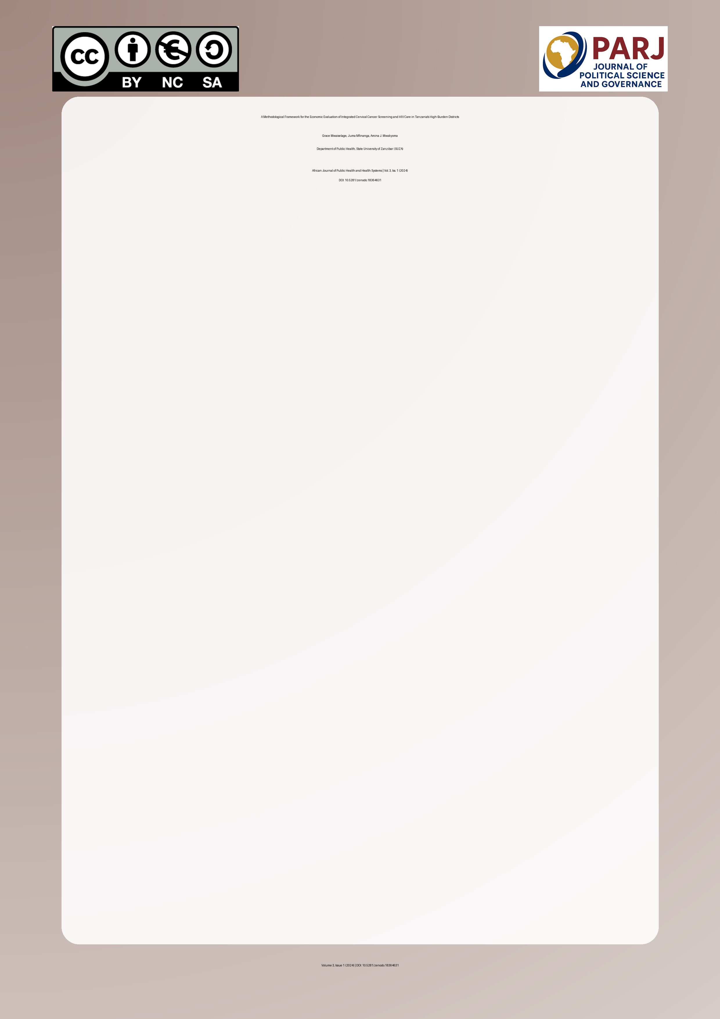 Cover image for: A Methodological Framework for the Economic Evaluation of In