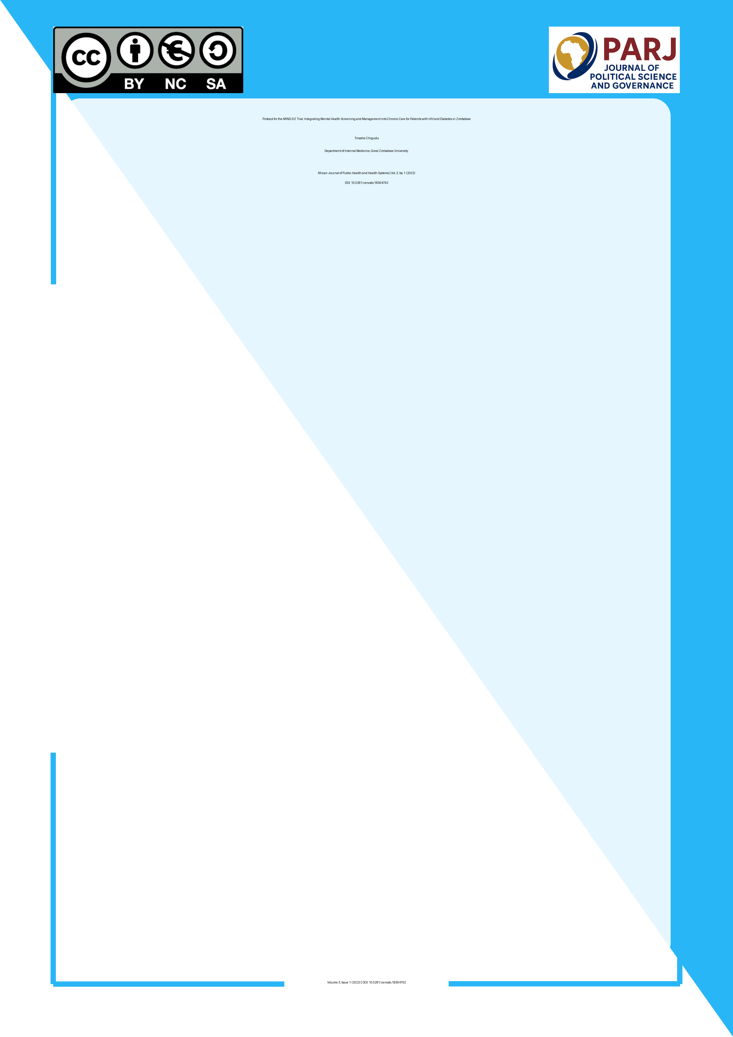 Cover image for: Protocol for the MIND-DZ Trial