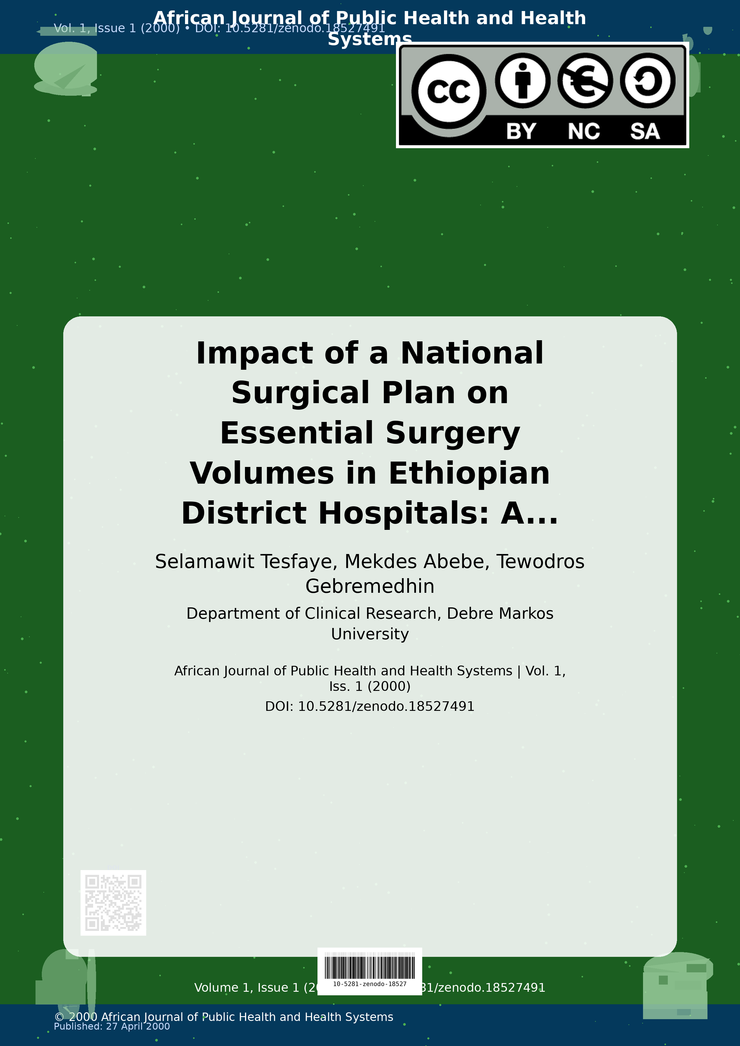 Cover image for: Impact of a National Surgical Plan on Essential Surgery Volu