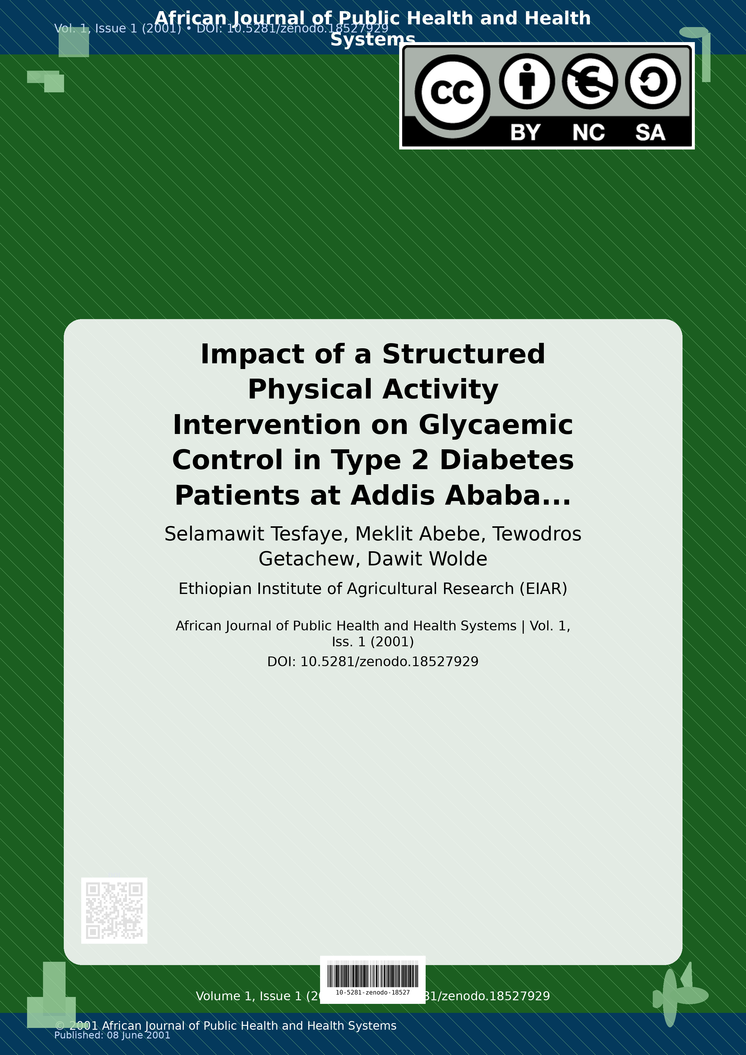 Cover image for: Impact of a Structured Physical Activity Intervention on Gly