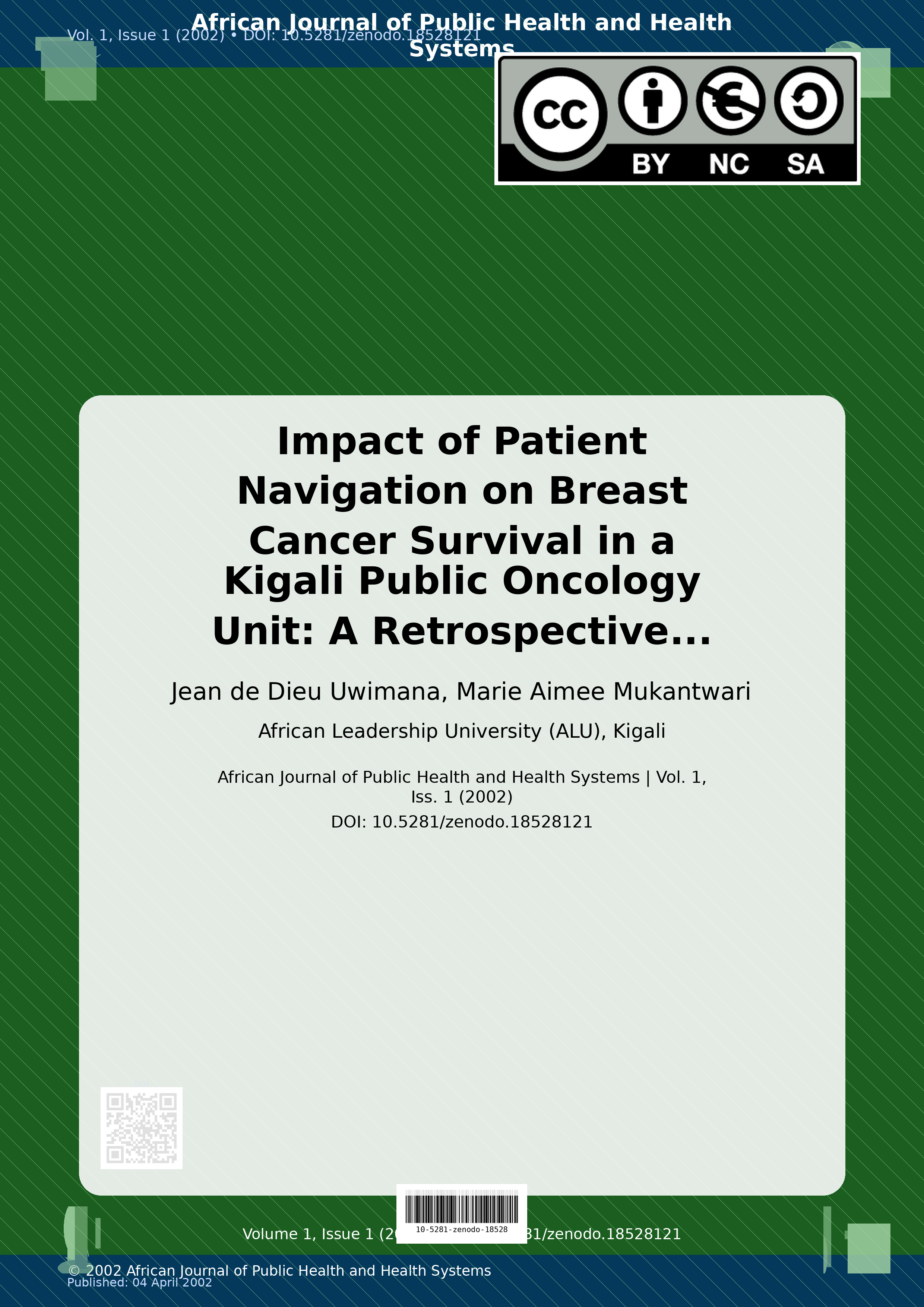 Cover image for: Impact of Patient Navigation on Breast Cancer Survival in a 
