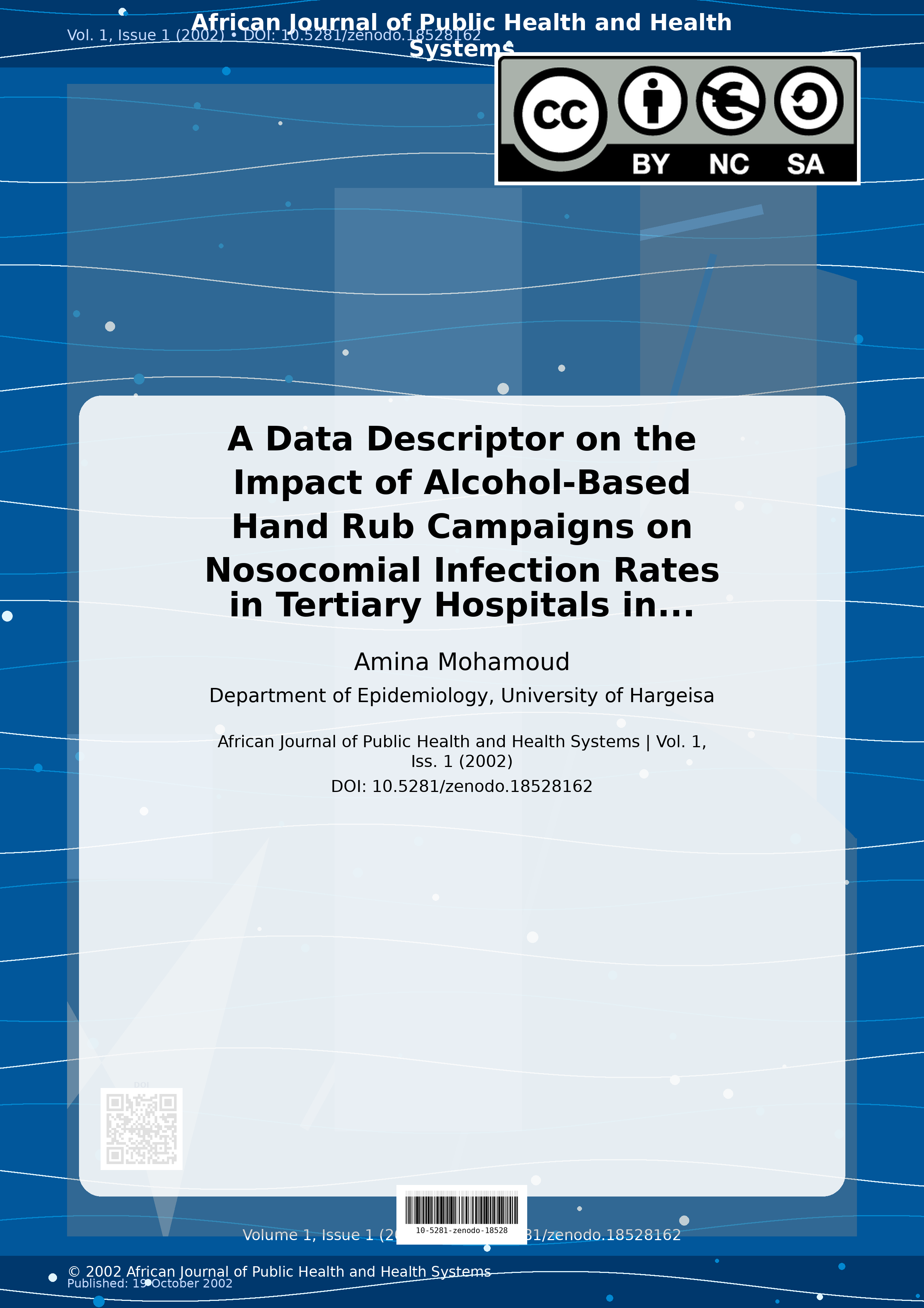 Cover image for: A Data Descriptor on the Impact of Alcohol-Based Hand Rub Ca