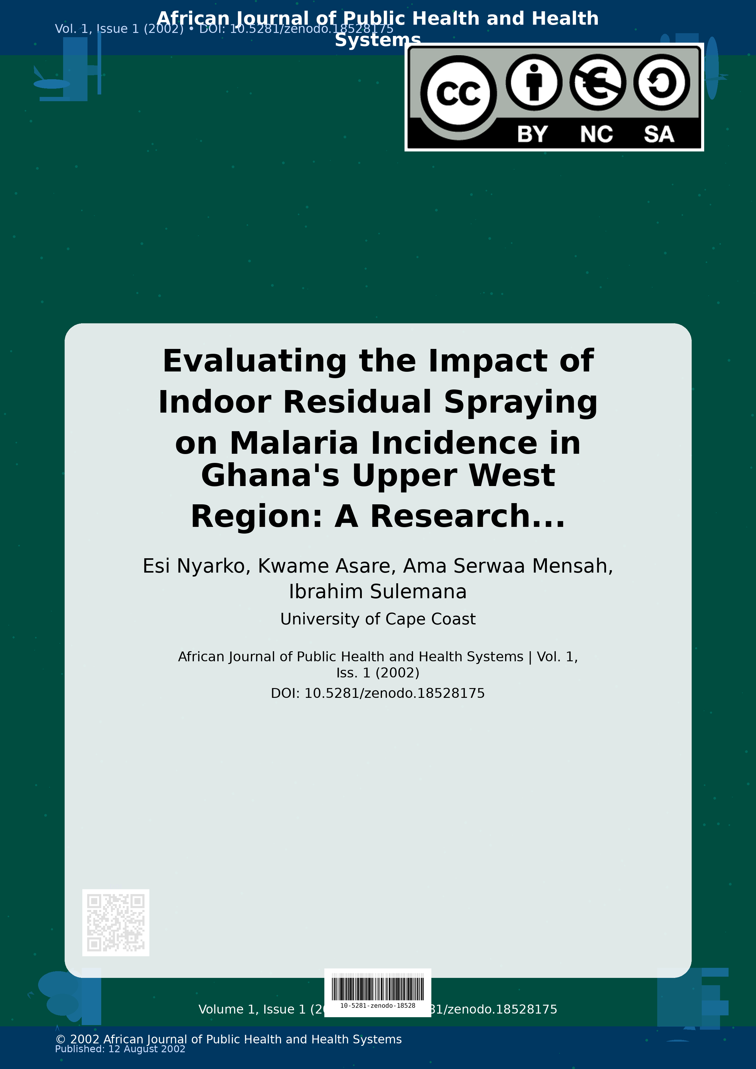 Cover image for: Evaluating the Impact of Indoor Residual Spraying on Malaria
