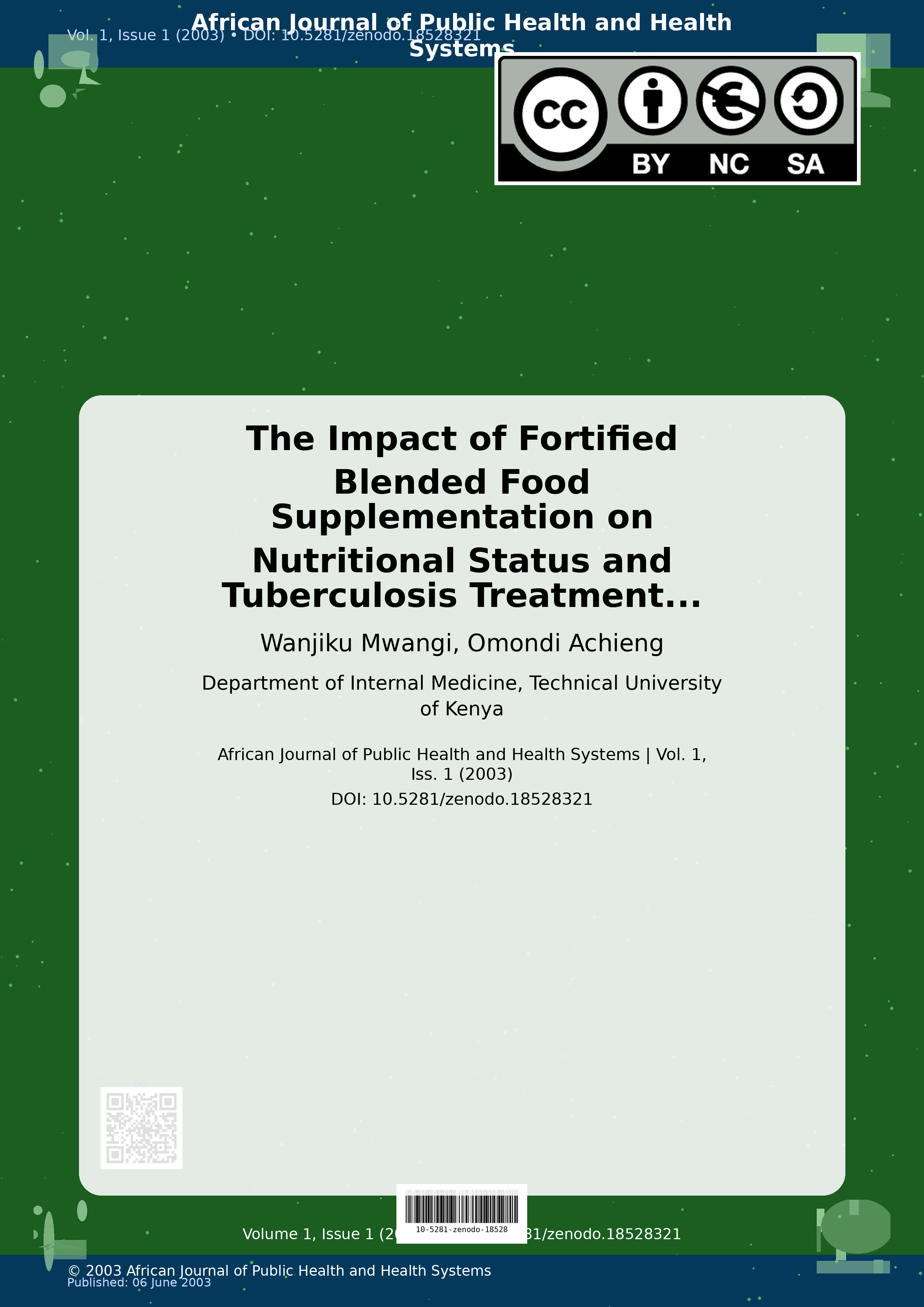 Cover image for: The Impact of Fortified Blended Food Supplementation on Nutr