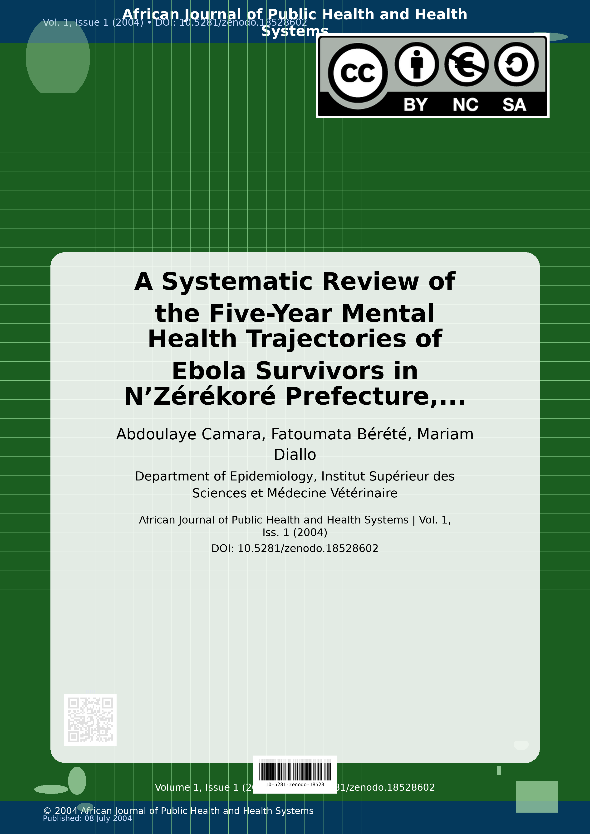 Cover image for: A Systematic Review of the Five-Year Mental Health Trajector