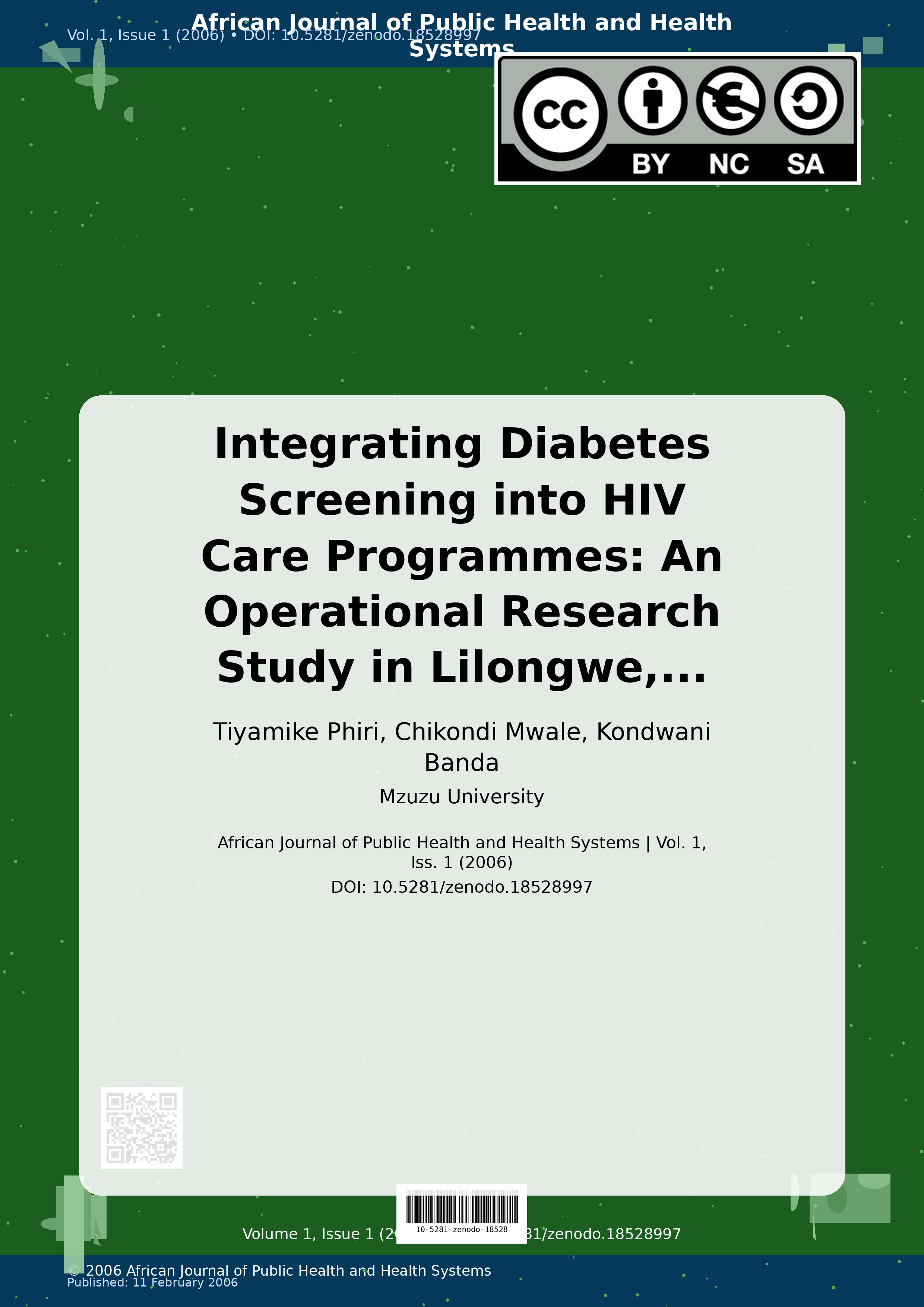 Cover image for: Integrating Diabetes Screening into HIV Care Programmes