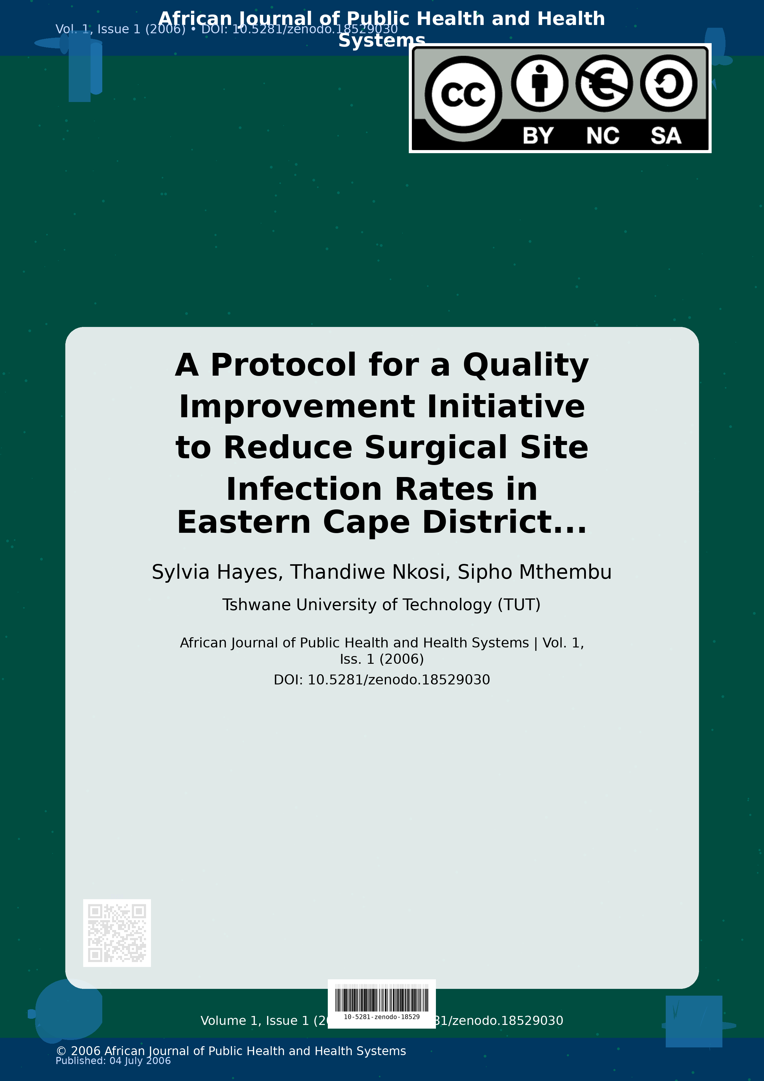 Cover image for: A Protocol for a Quality Improvement Initiative to Reduce Su