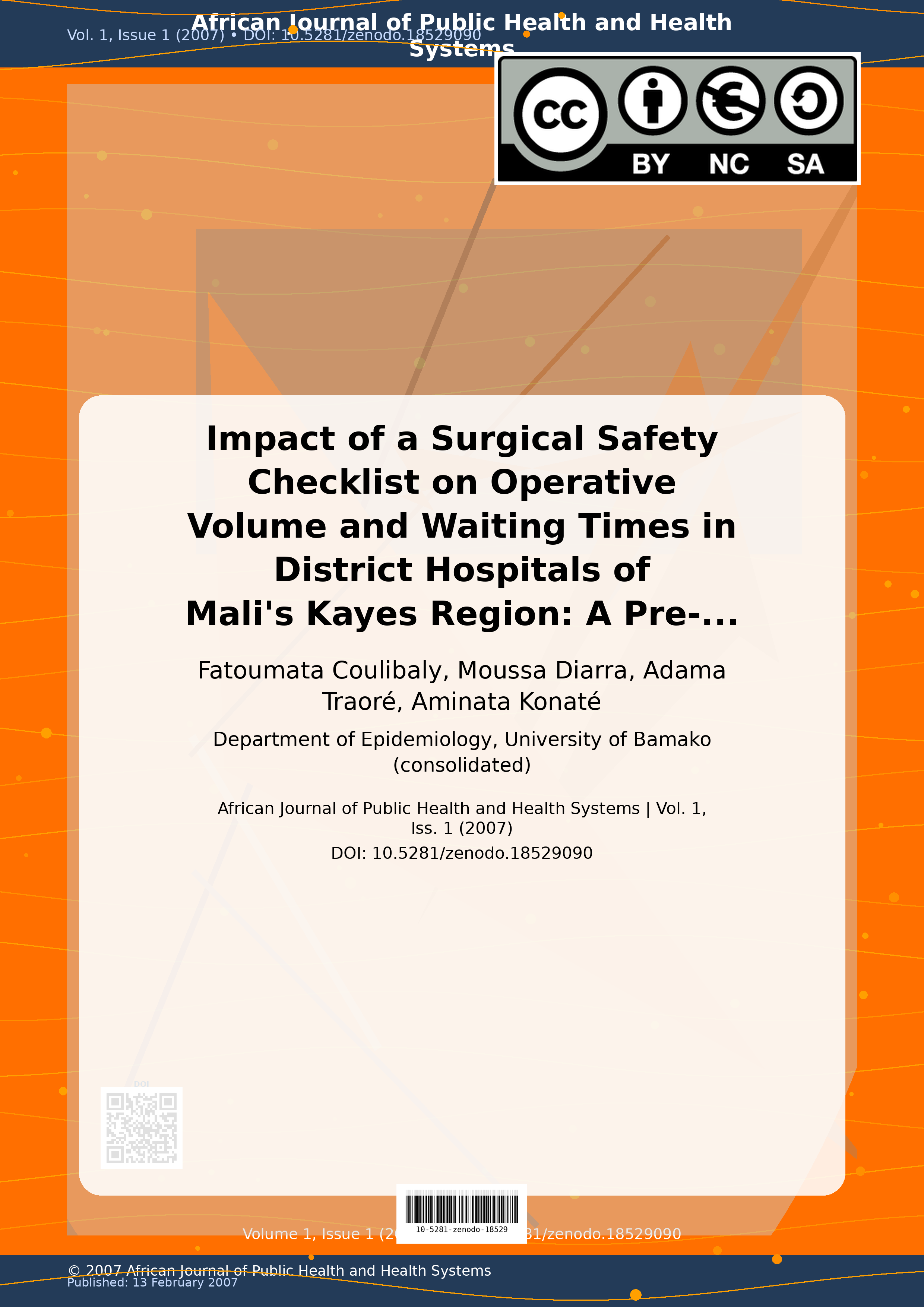 Cover image for: Impact of a Surgical Safety Checklist on Operative Volume an