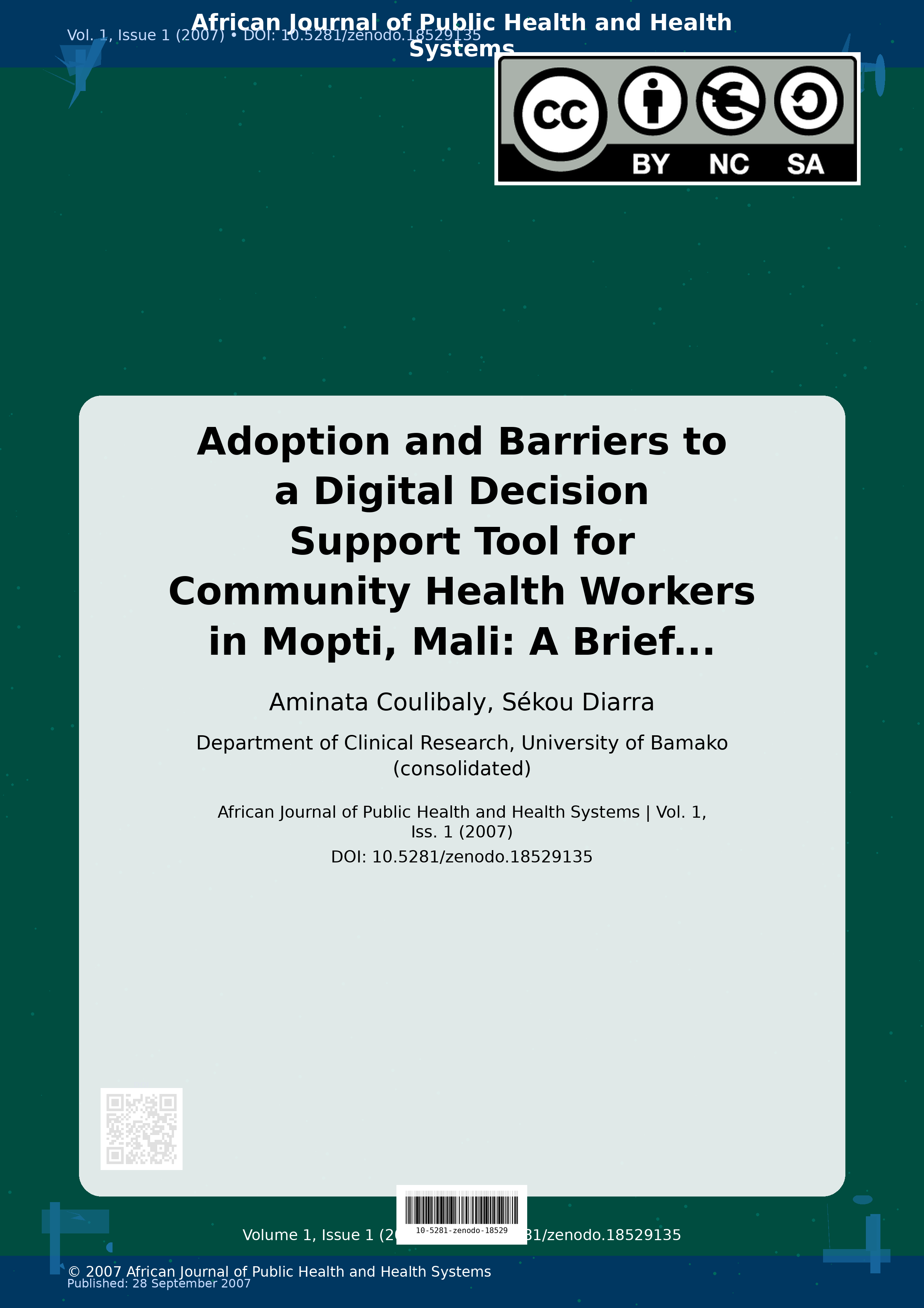 Cover image for: Adoption and Barriers to a Digital Decision Support Tool for