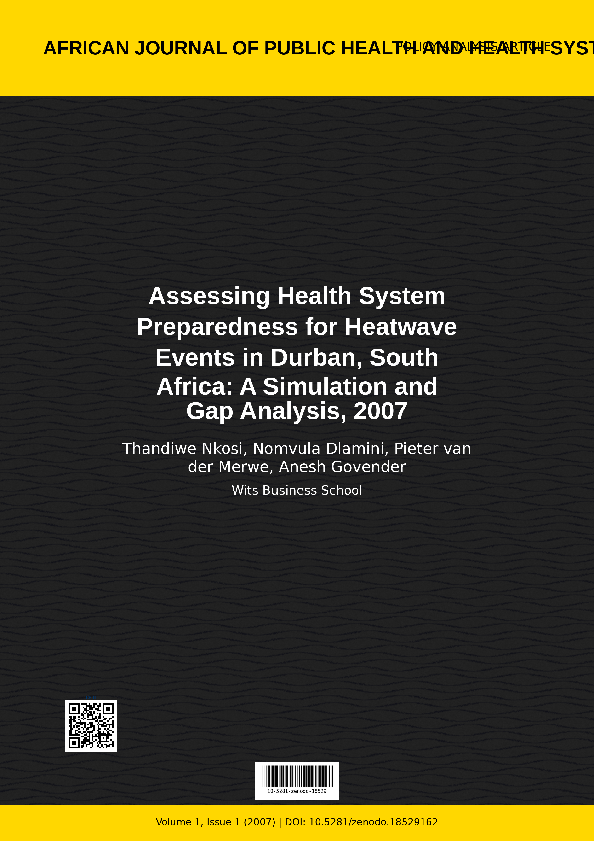 Cover image for: Assessing Health System Preparedness for Heatwave Events in 