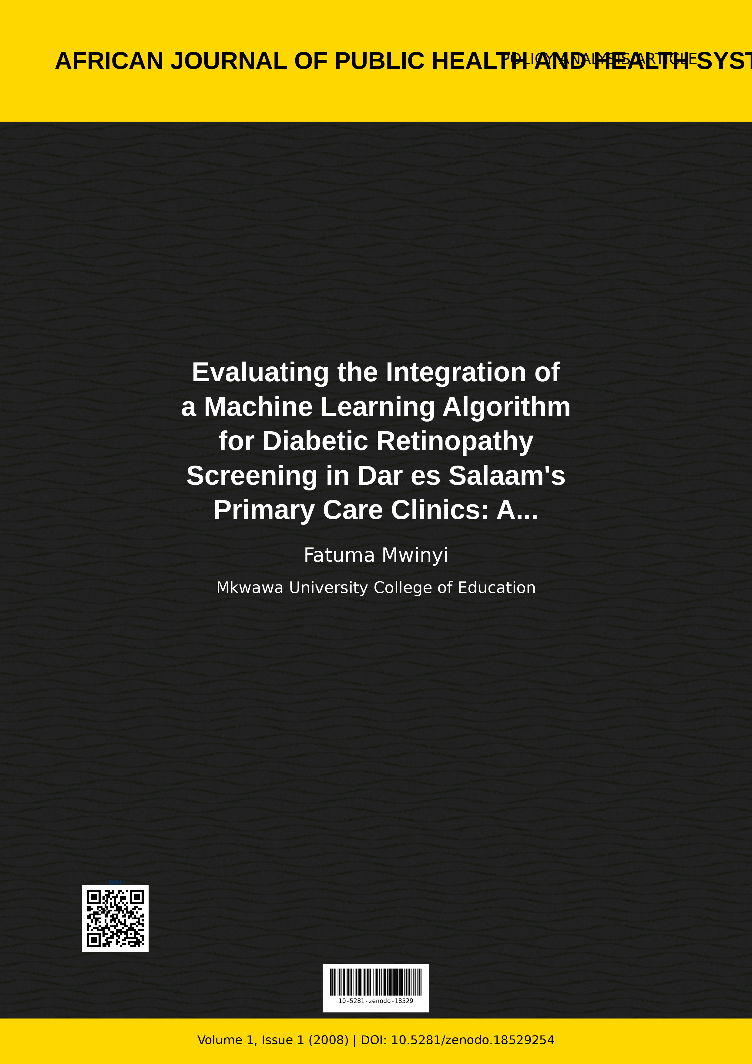 Cover image for: Evaluating the Integration of a Machine Learning Algorithm f