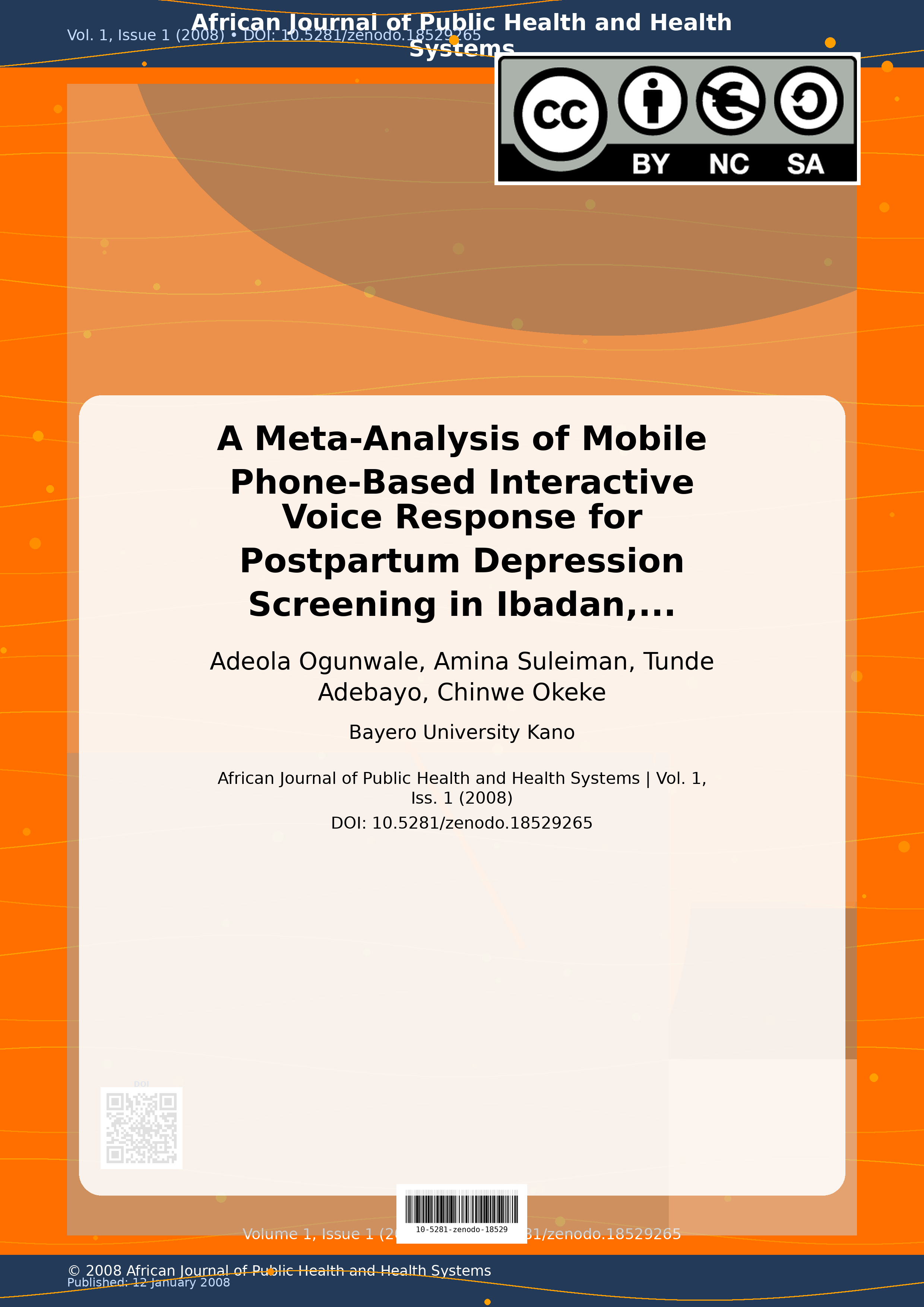 Cover image for: A Meta-Analysis of Mobile Phone-Based Interactive Voice Resp