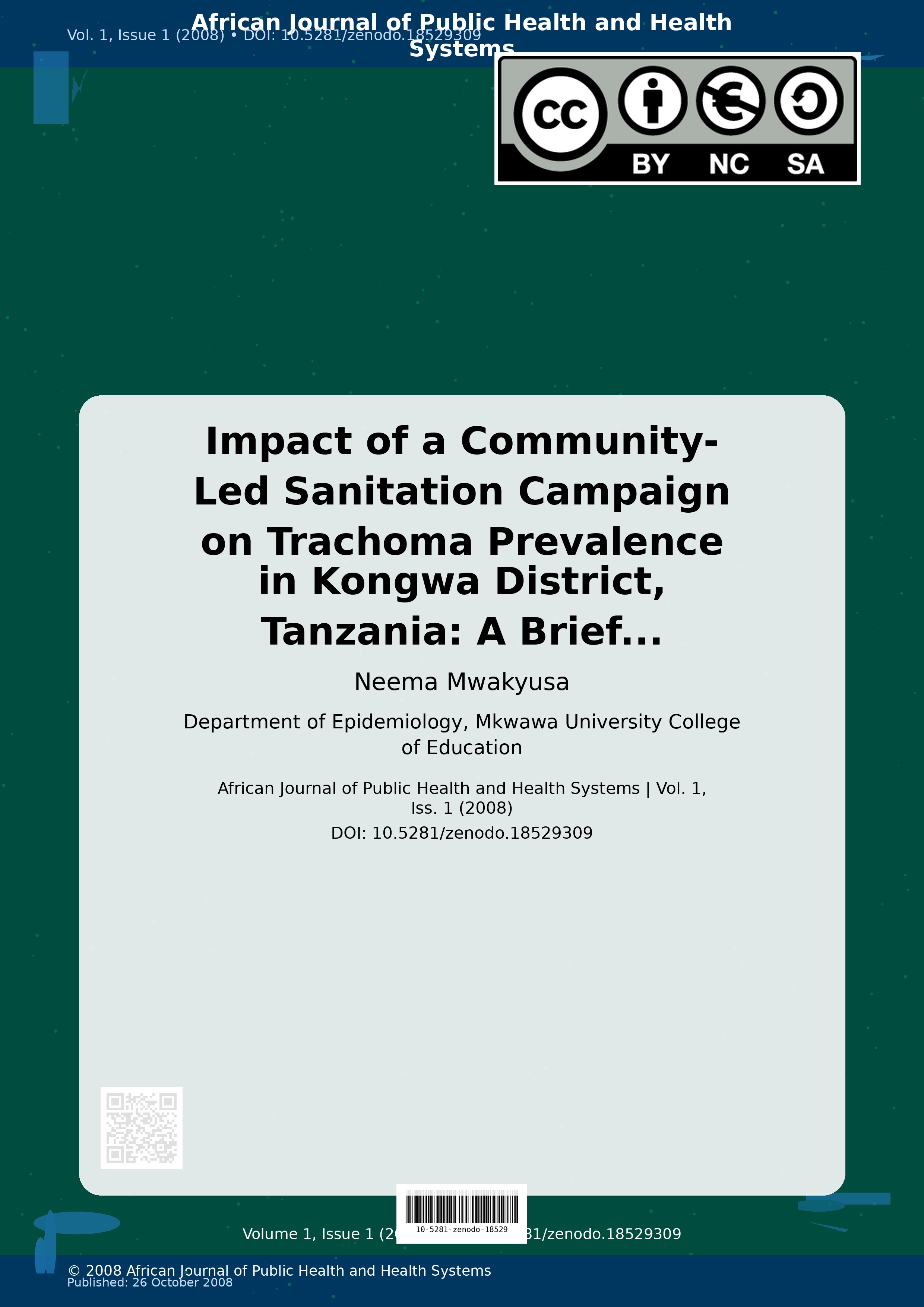 Cover image for: Impact of a Community-Led Sanitation Campaign on Trachoma Pr