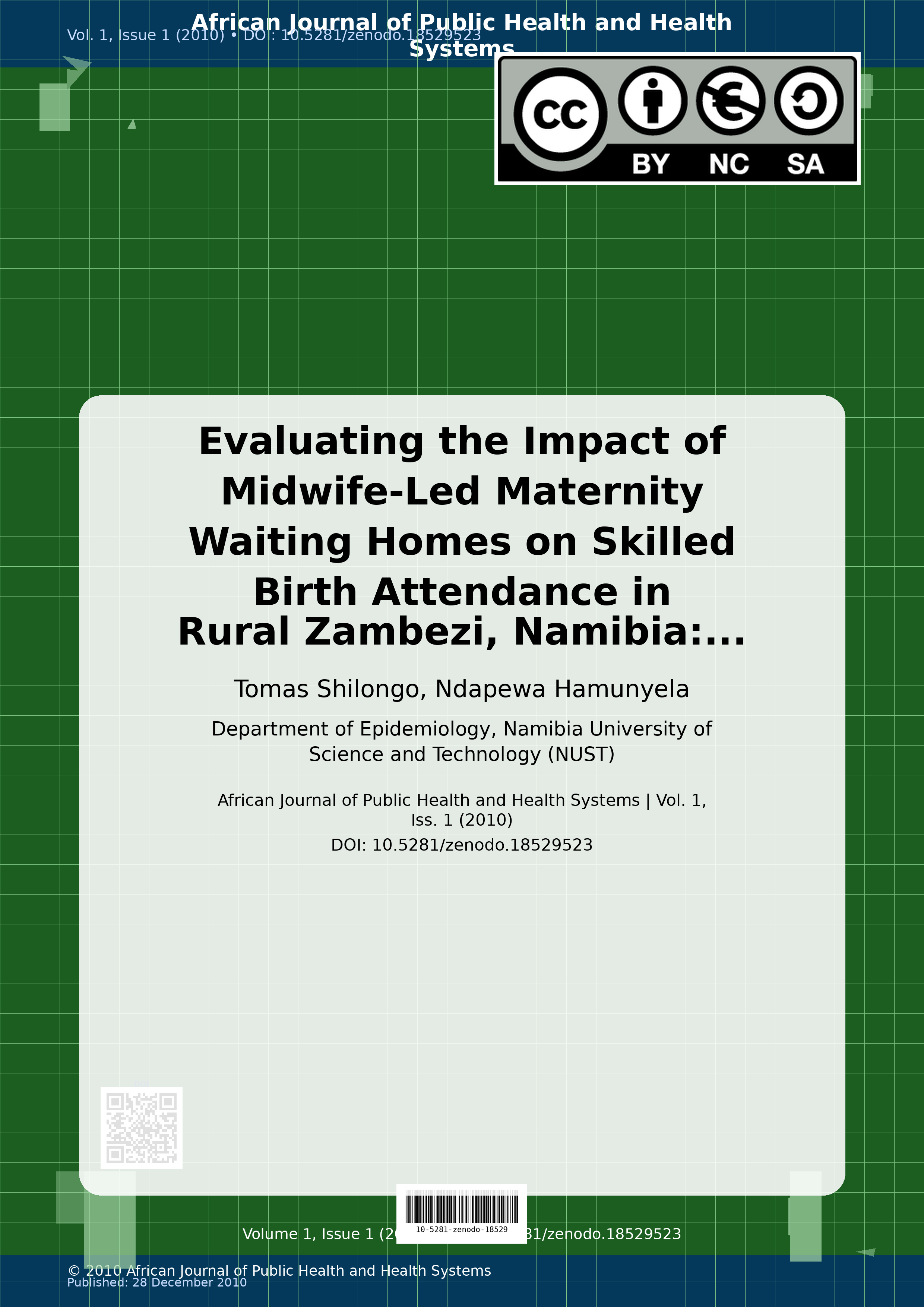 Cover image for: Evaluating the Impact of Midwife-Led Maternity Waiting Homes