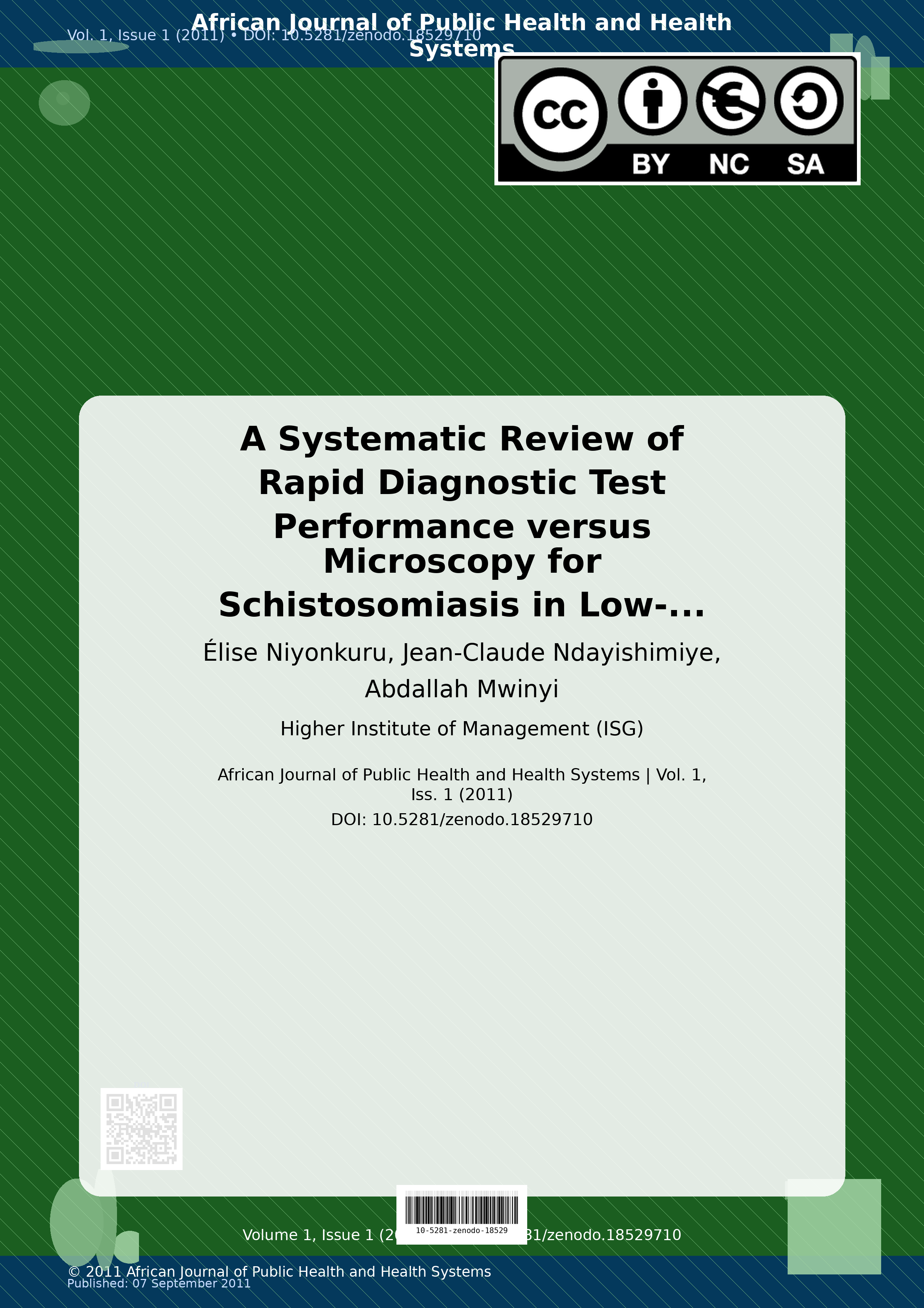 Cover image for: A Systematic Review of Rapid Diagnostic Test Performance ver