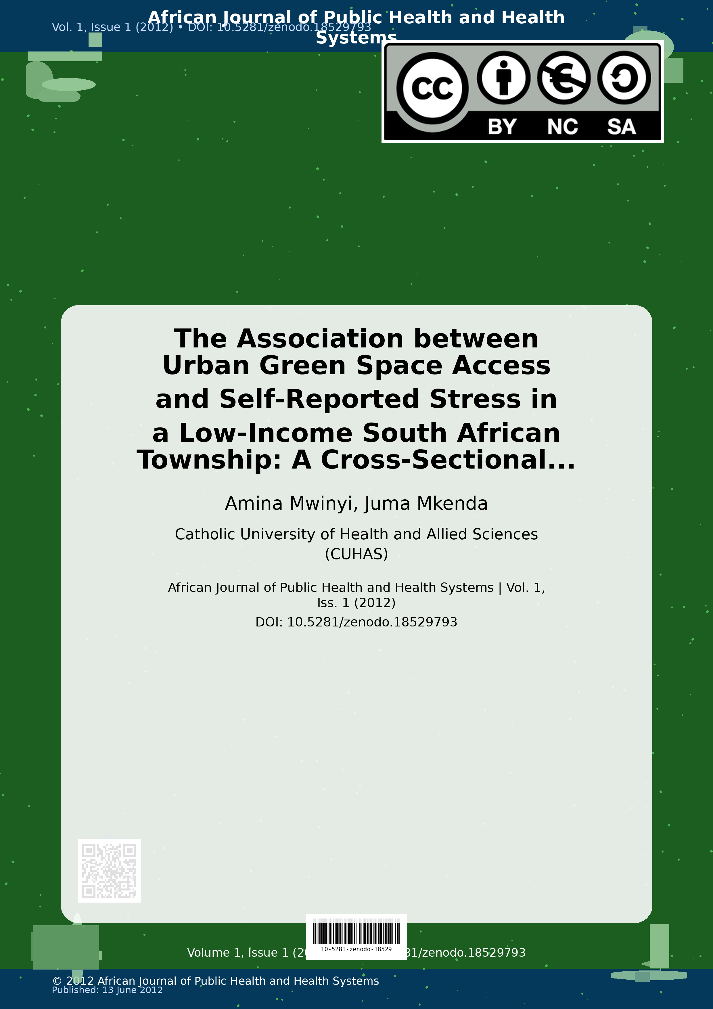 Cover image for: The Association between Urban Green Space Access and Self-Re