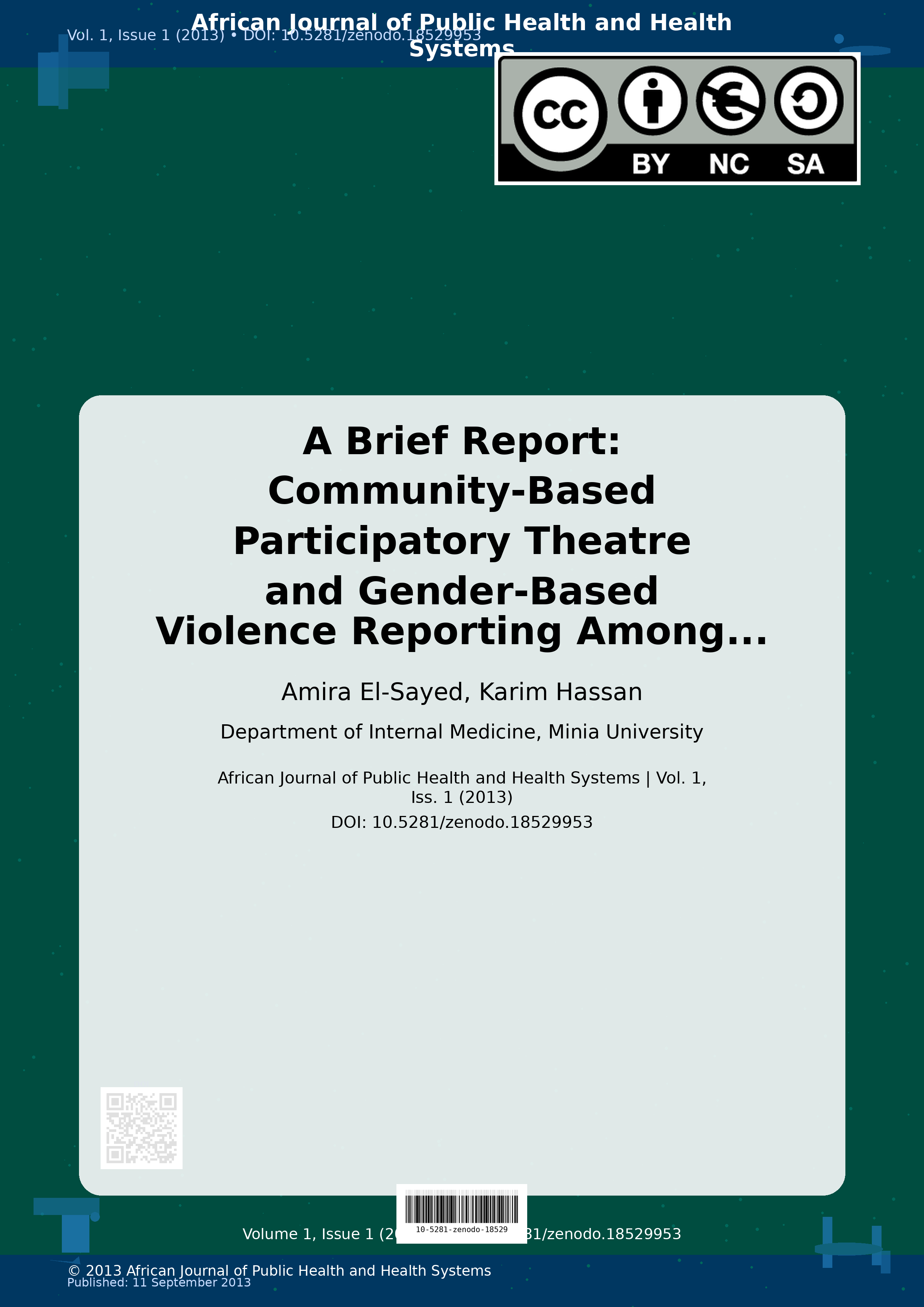 Cover image for: A Brief Report