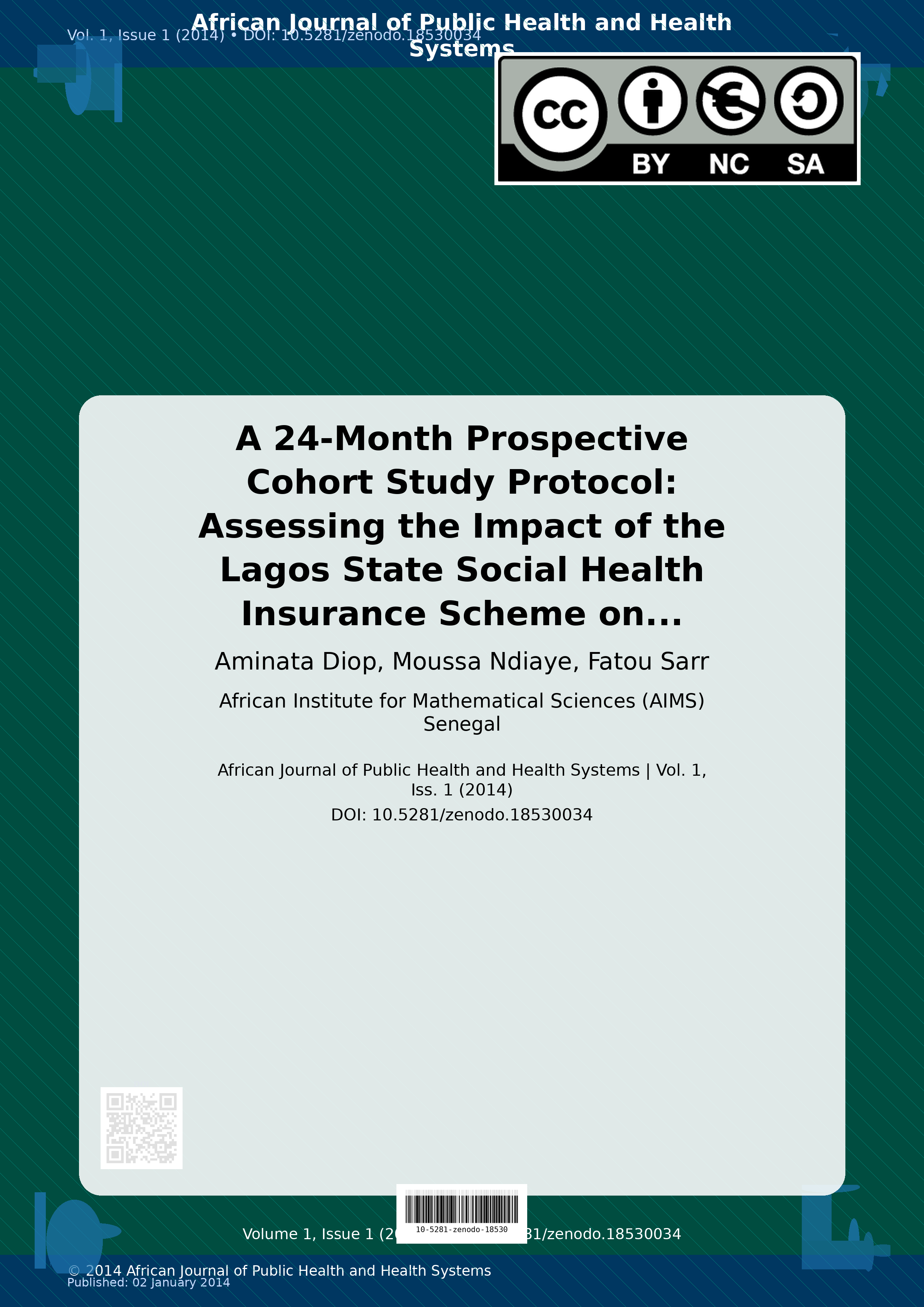 Cover image for: A 24-Month Prospective Cohort Study Protocol