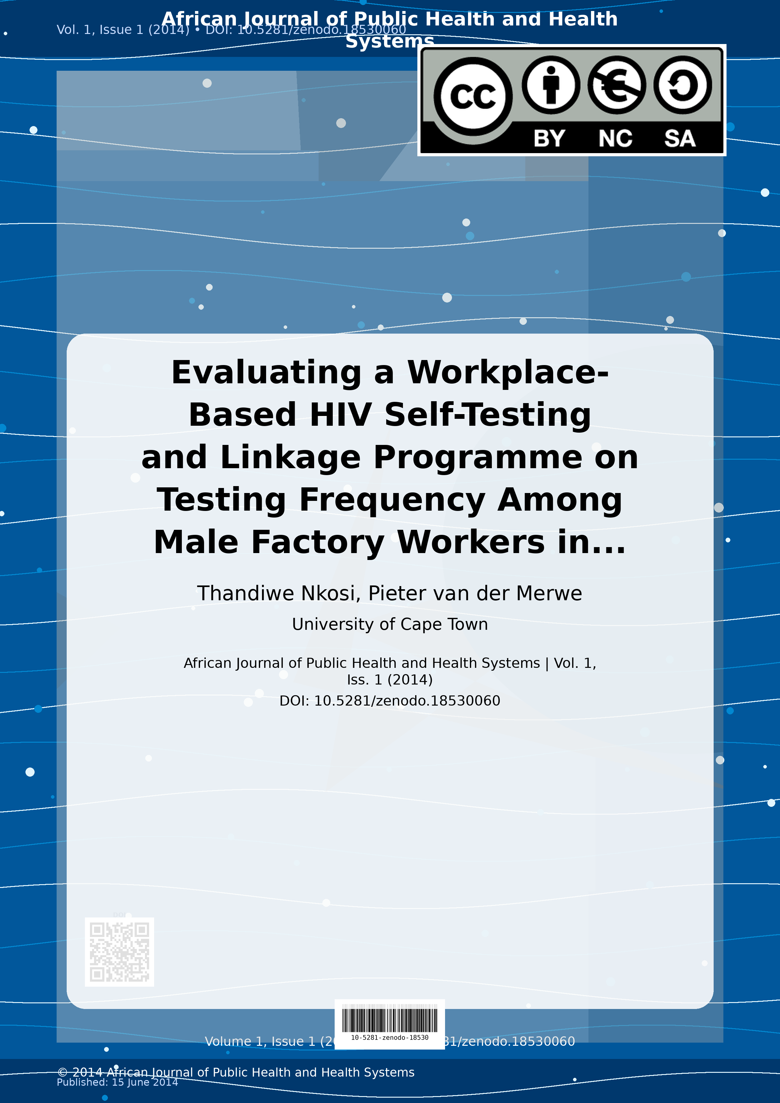 Cover image for: Evaluating a Workplace-Based HIV Self-Testing and Linkage Pr