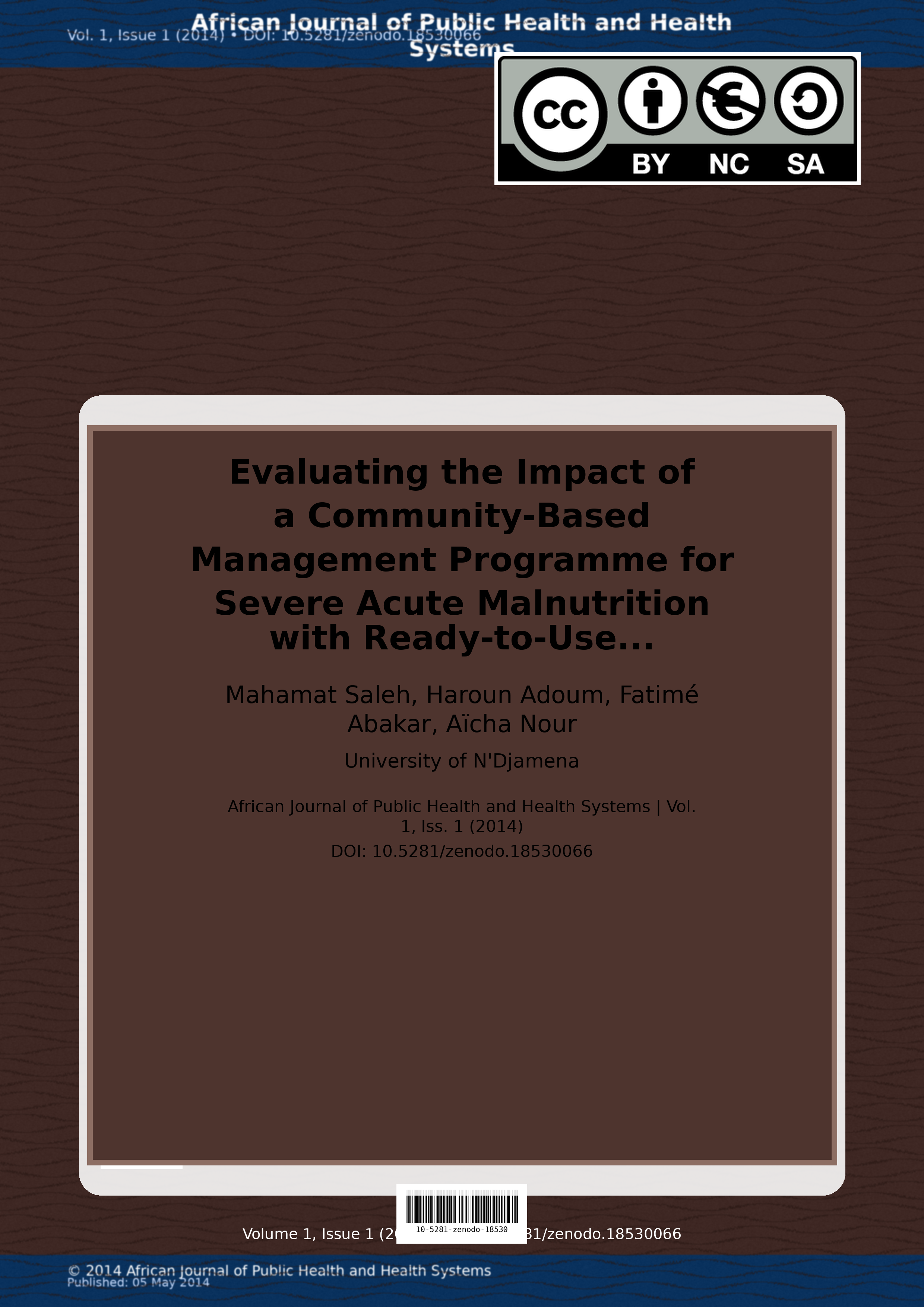 Cover image for: Evaluating the Impact of a Community-Based Management Progra