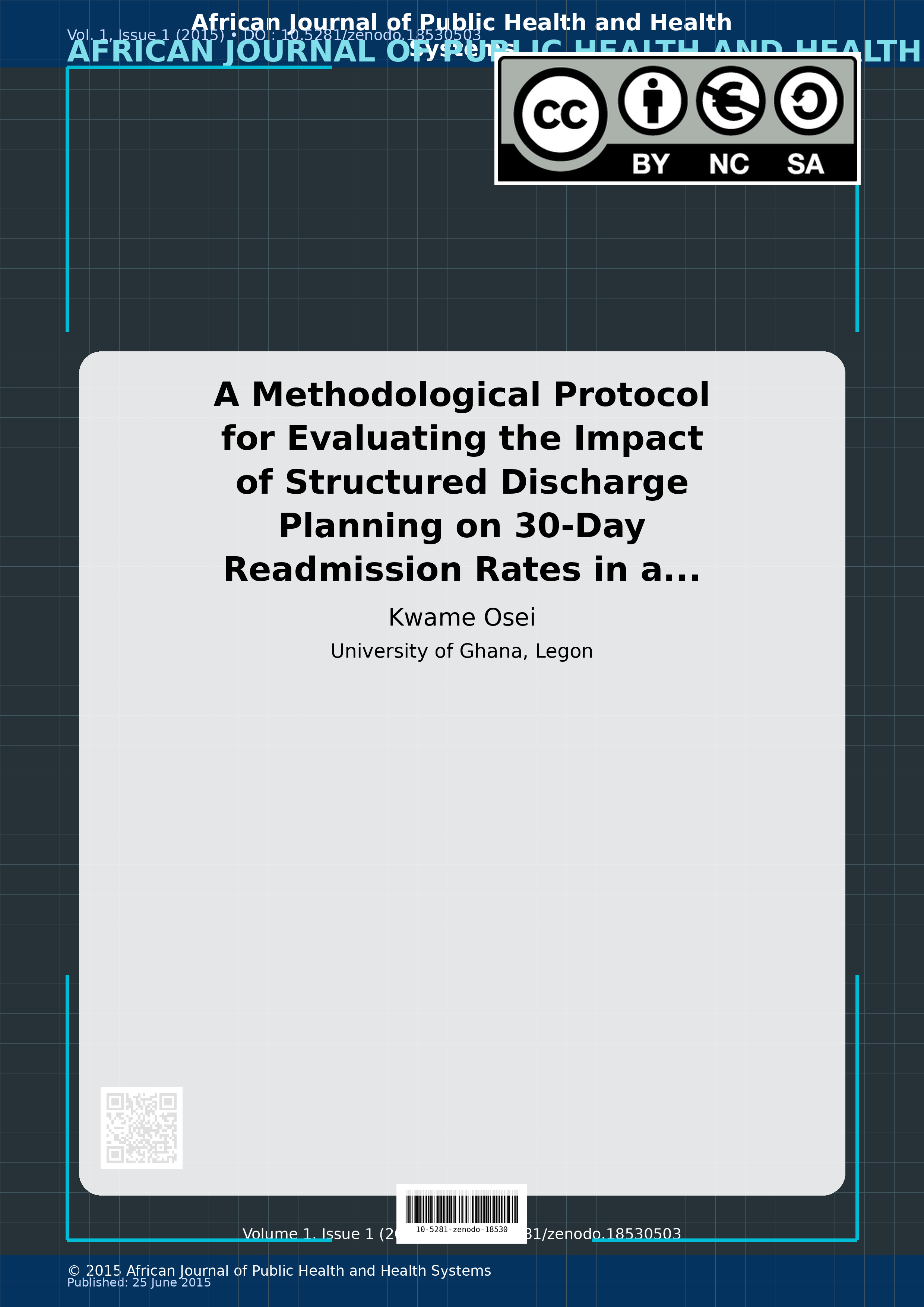 Cover image for: A Methodological Protocol for Evaluating the Impact of Struc