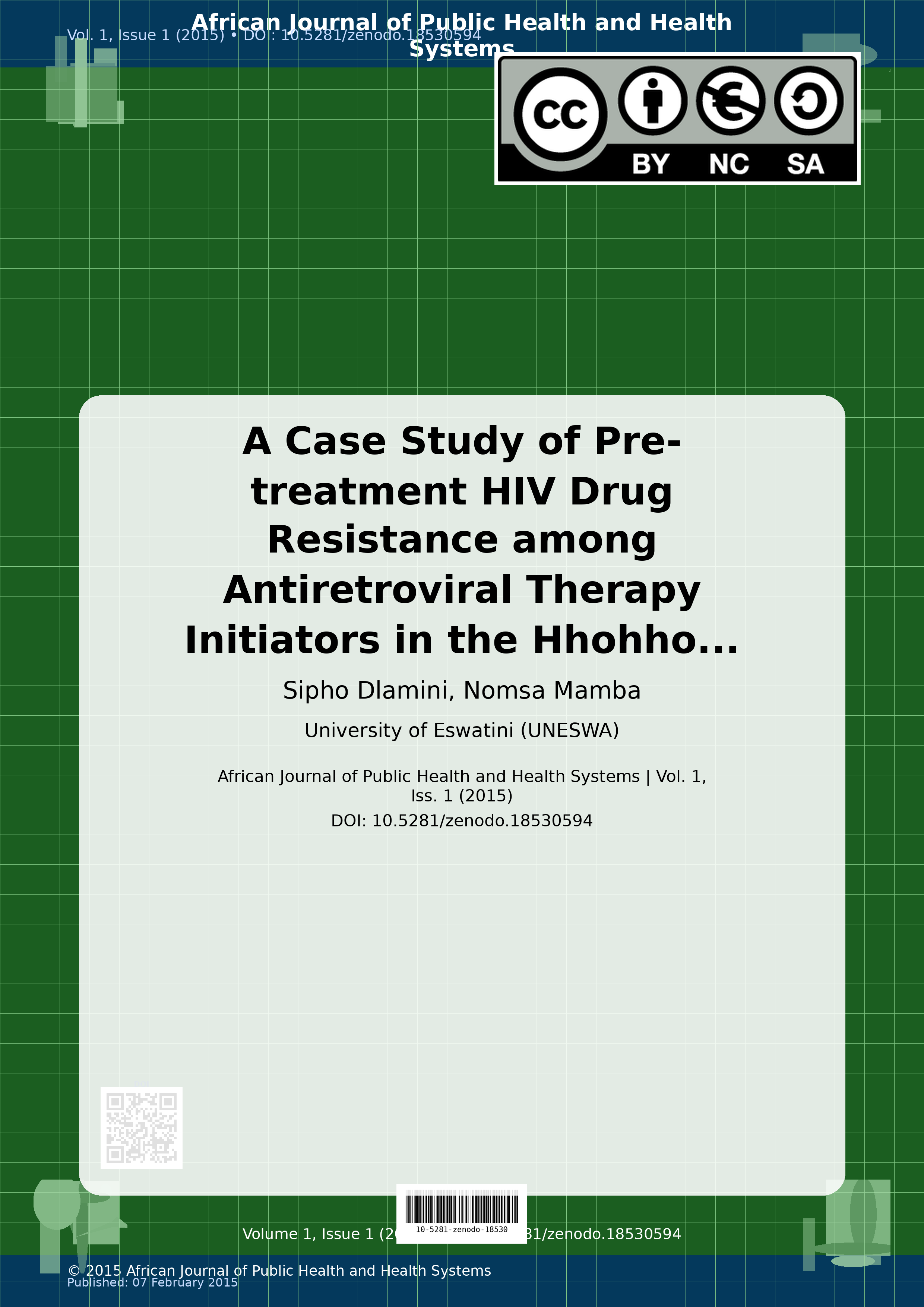 Cover image for: A Case Study of Pre-treatment HIV Drug Resistance among Anti