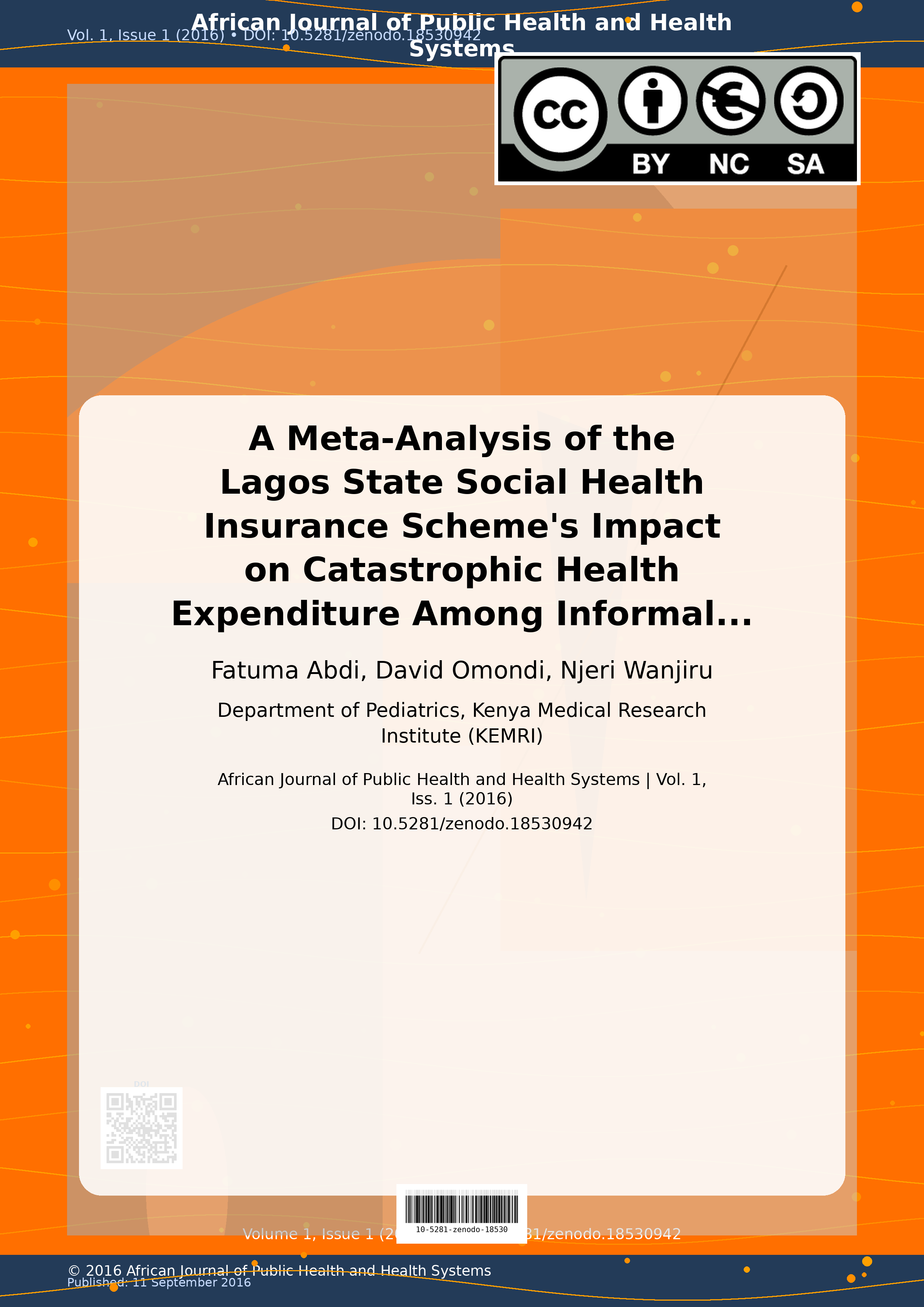 Cover image for: A Meta-Analysis of the Lagos State Social Health Insurance S