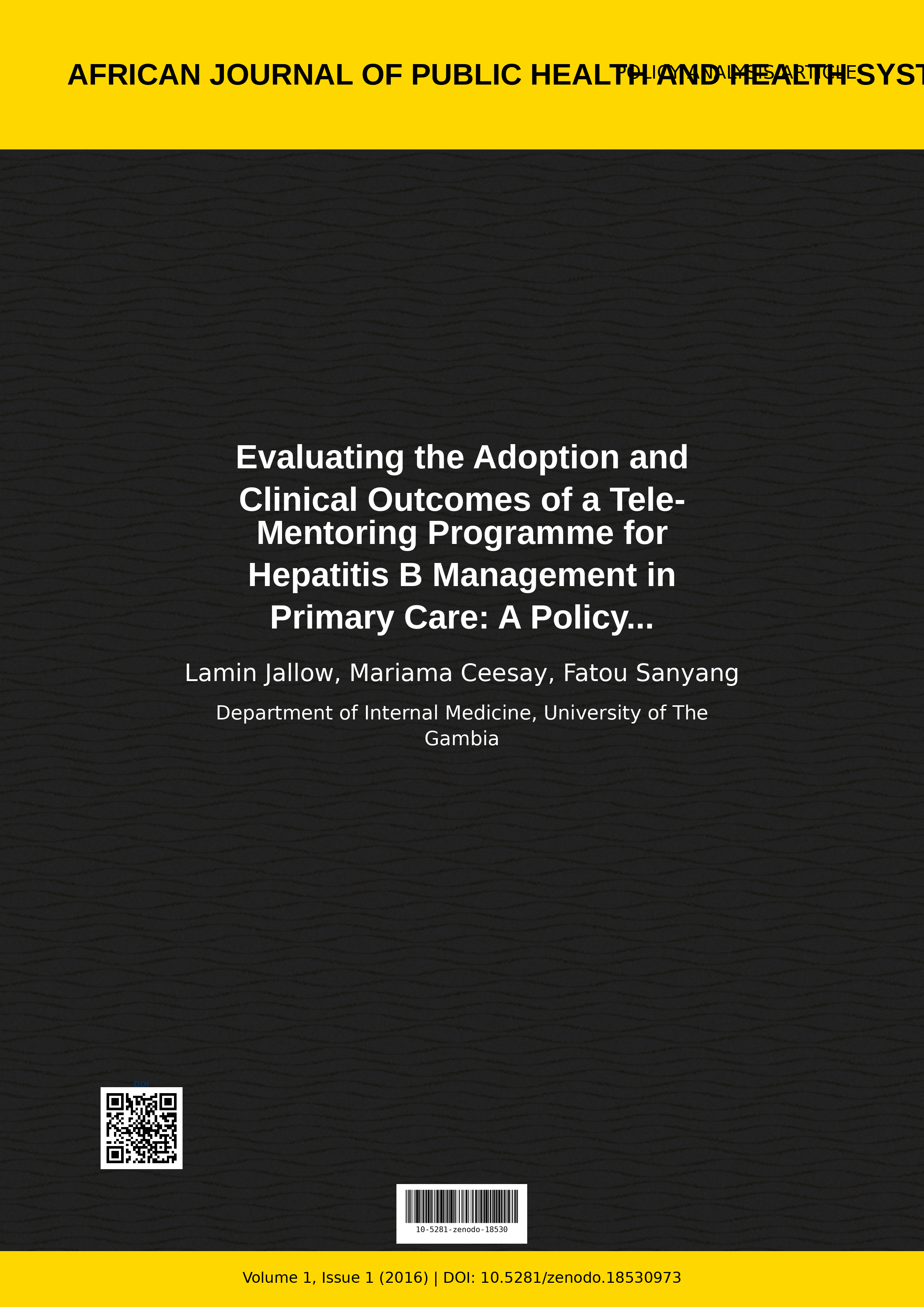 Cover image for: Evaluating the Adoption and Clinical Outcomes of a Tele-Ment