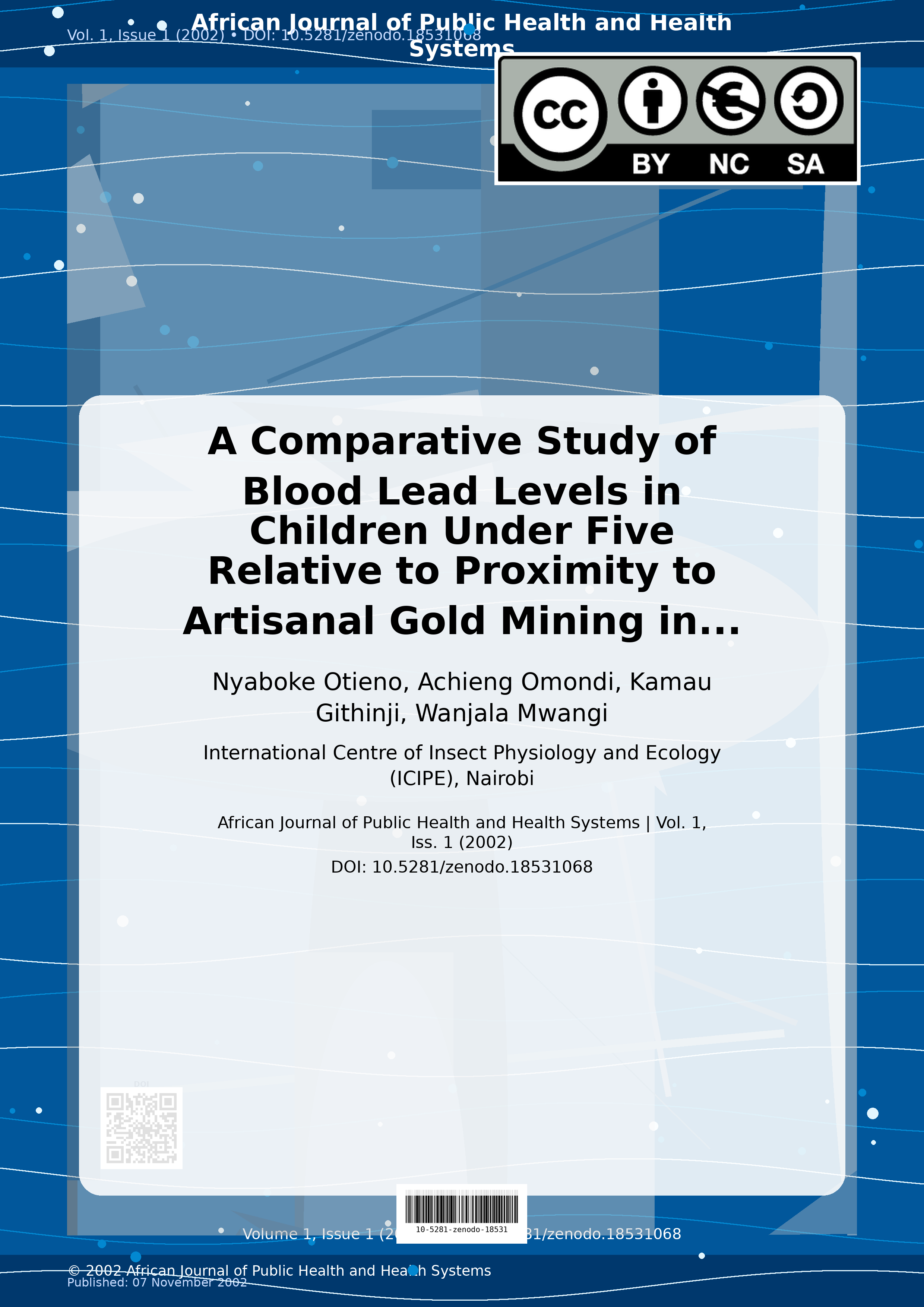 Cover image for: A Comparative Study of Blood Lead Levels in Children Under F