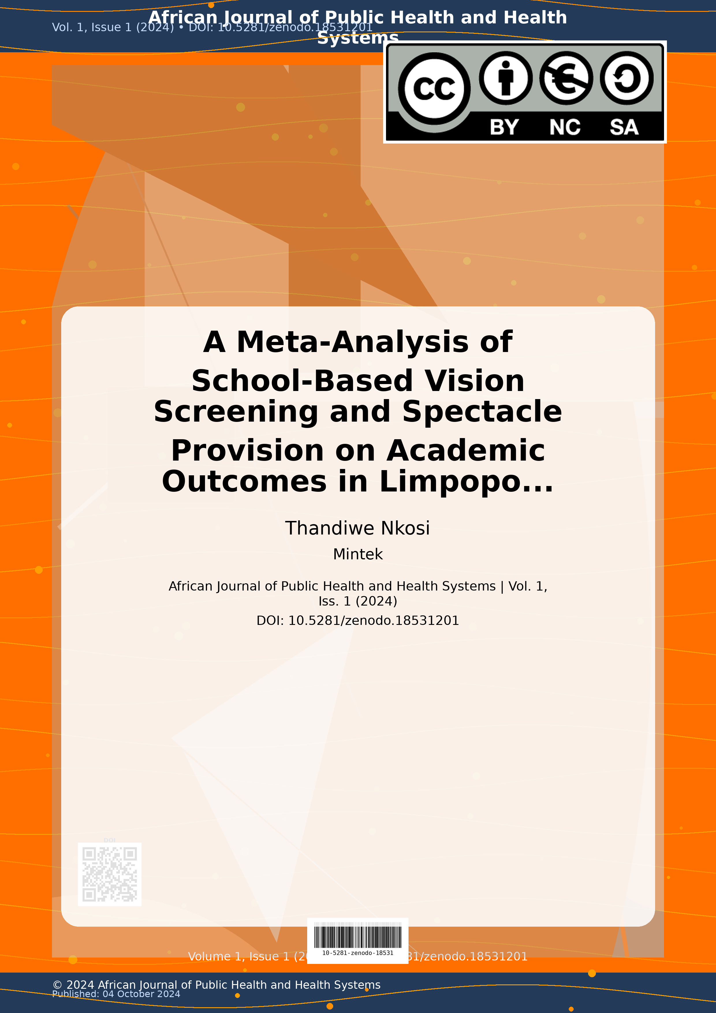 Cover image for: A Meta-Analysis of School-Based Vision Screening and Spectac