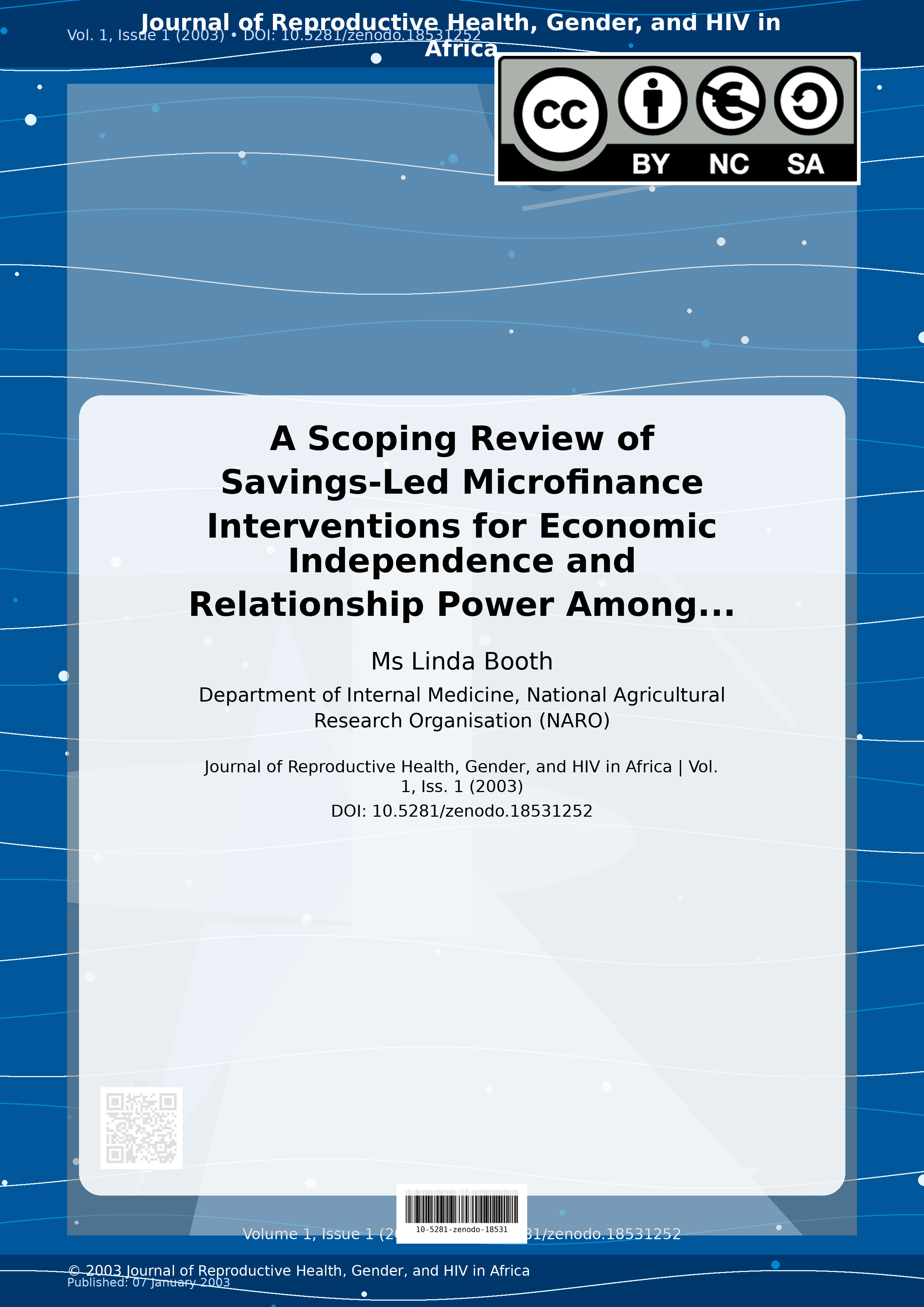 Cover image for: A Scoping Review of Savings-Led Microfinance Interventions f