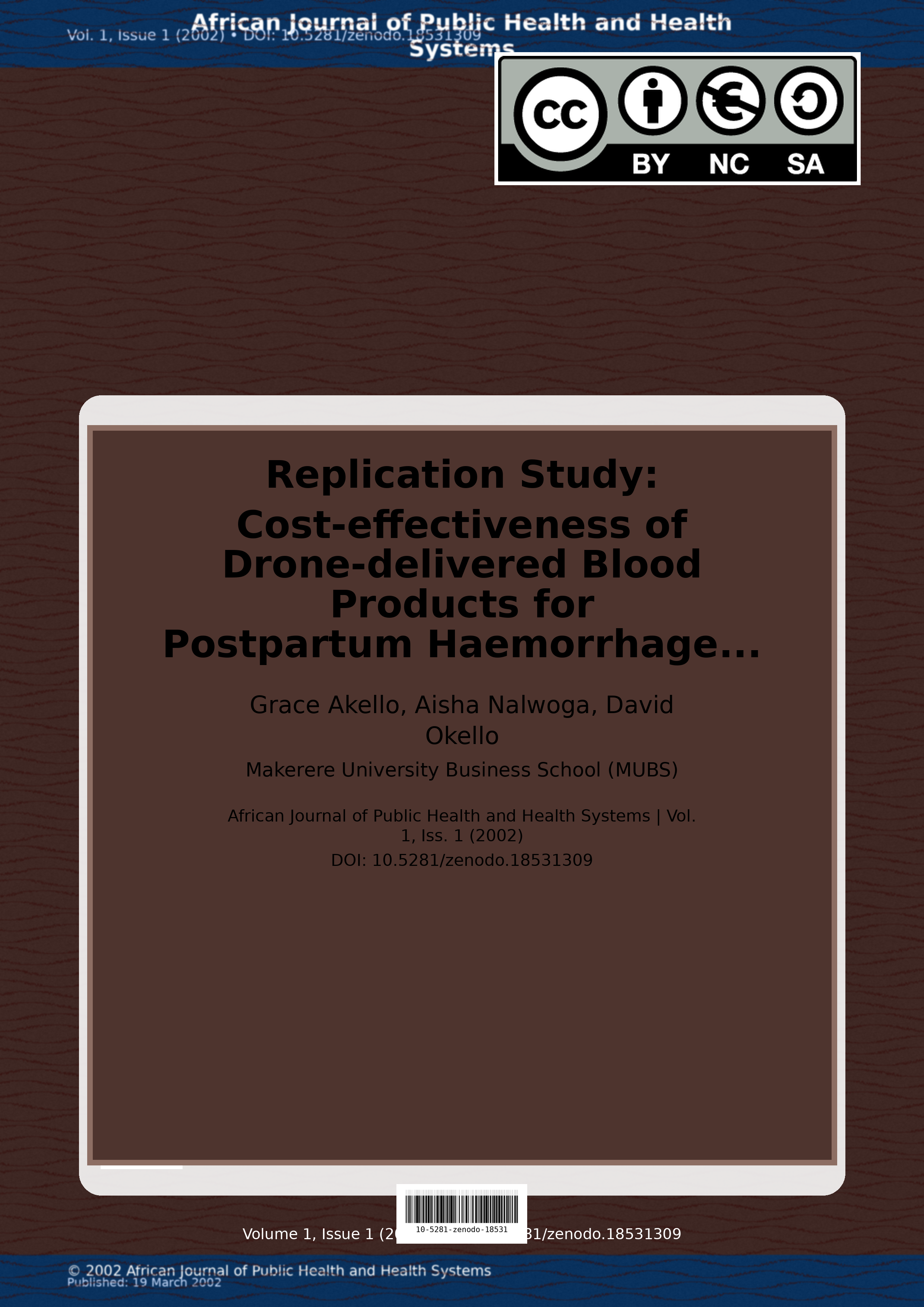 Cover image for: Replication Study