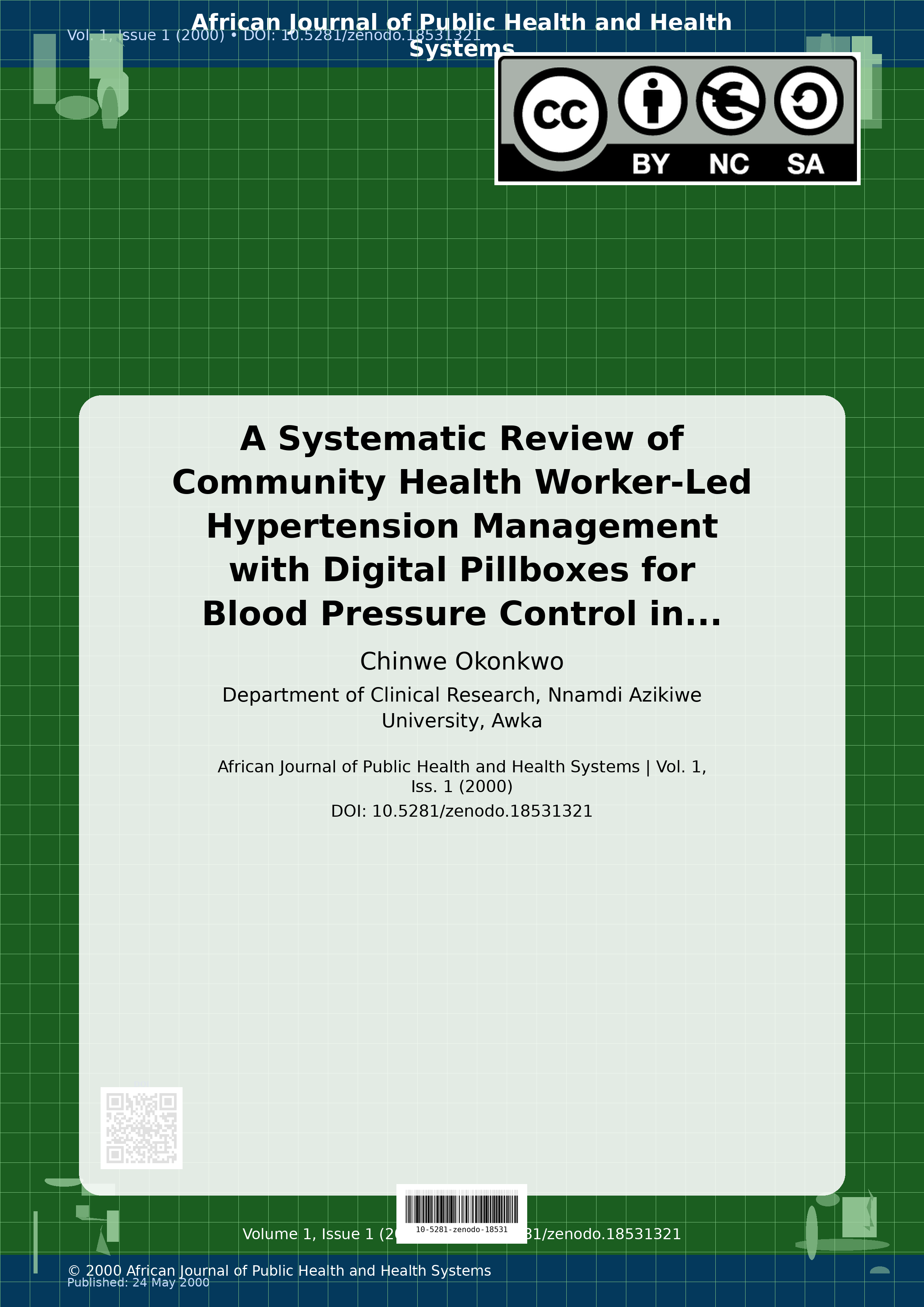 Cover image for: A Systematic Review of Community Health Worker-Led Hypertens