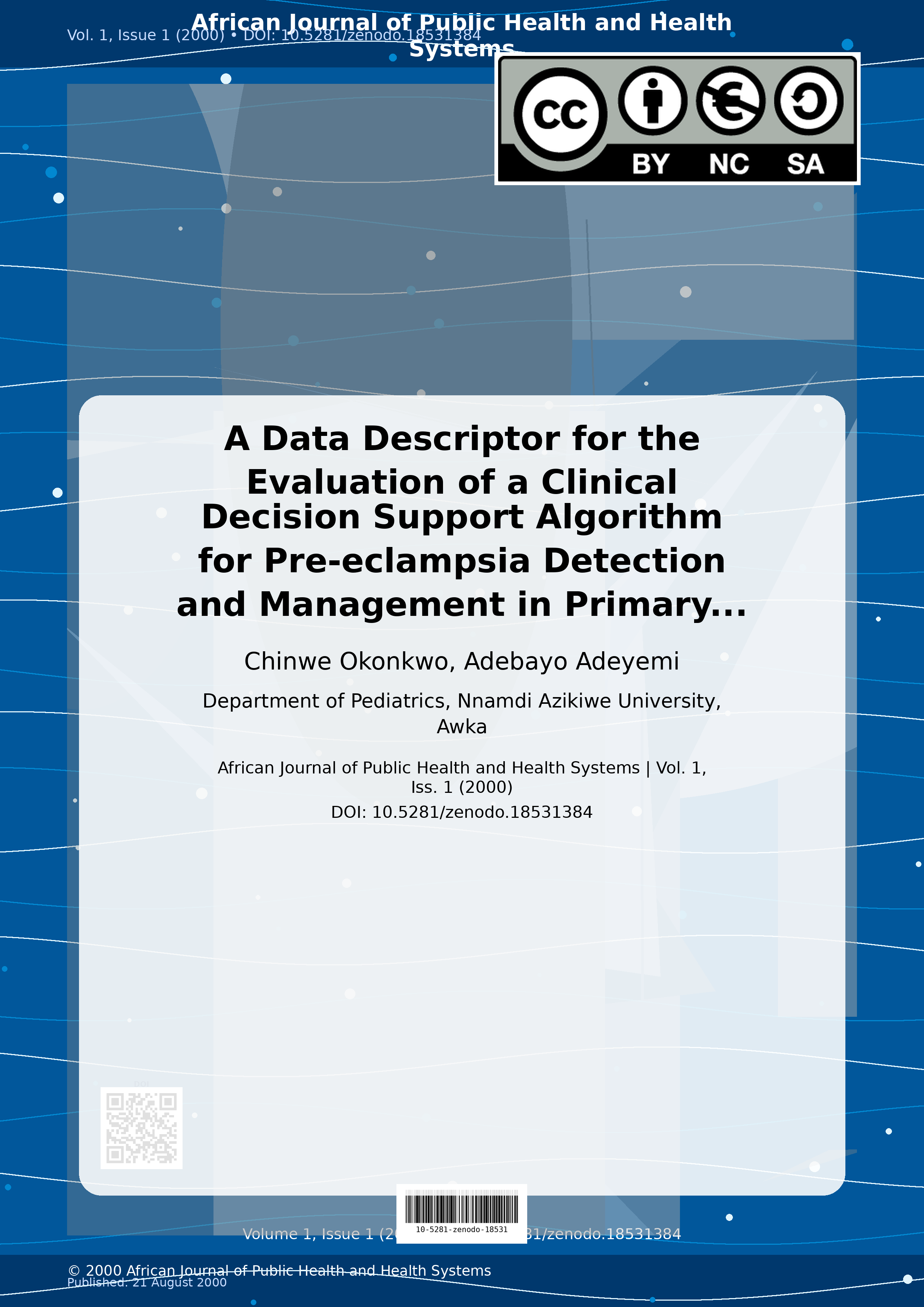 Cover image for: A Data Descriptor for the Evaluation of a Clinical Decision 