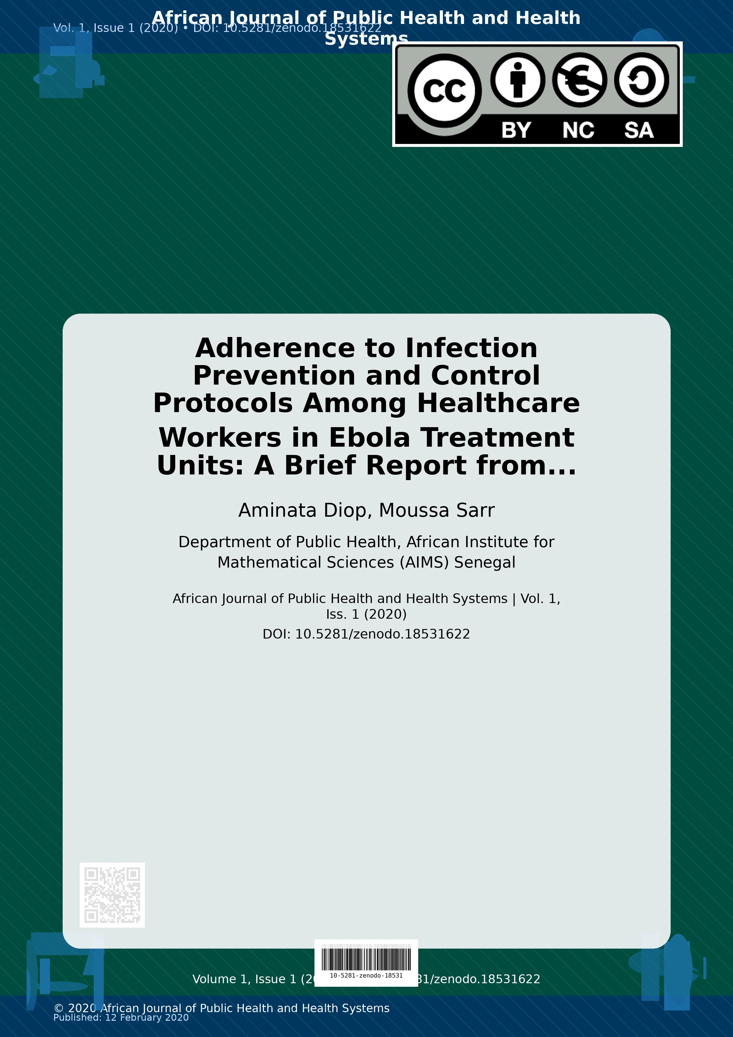 Cover image for: Adherence to Infection Prevention and Control Protocols Amon