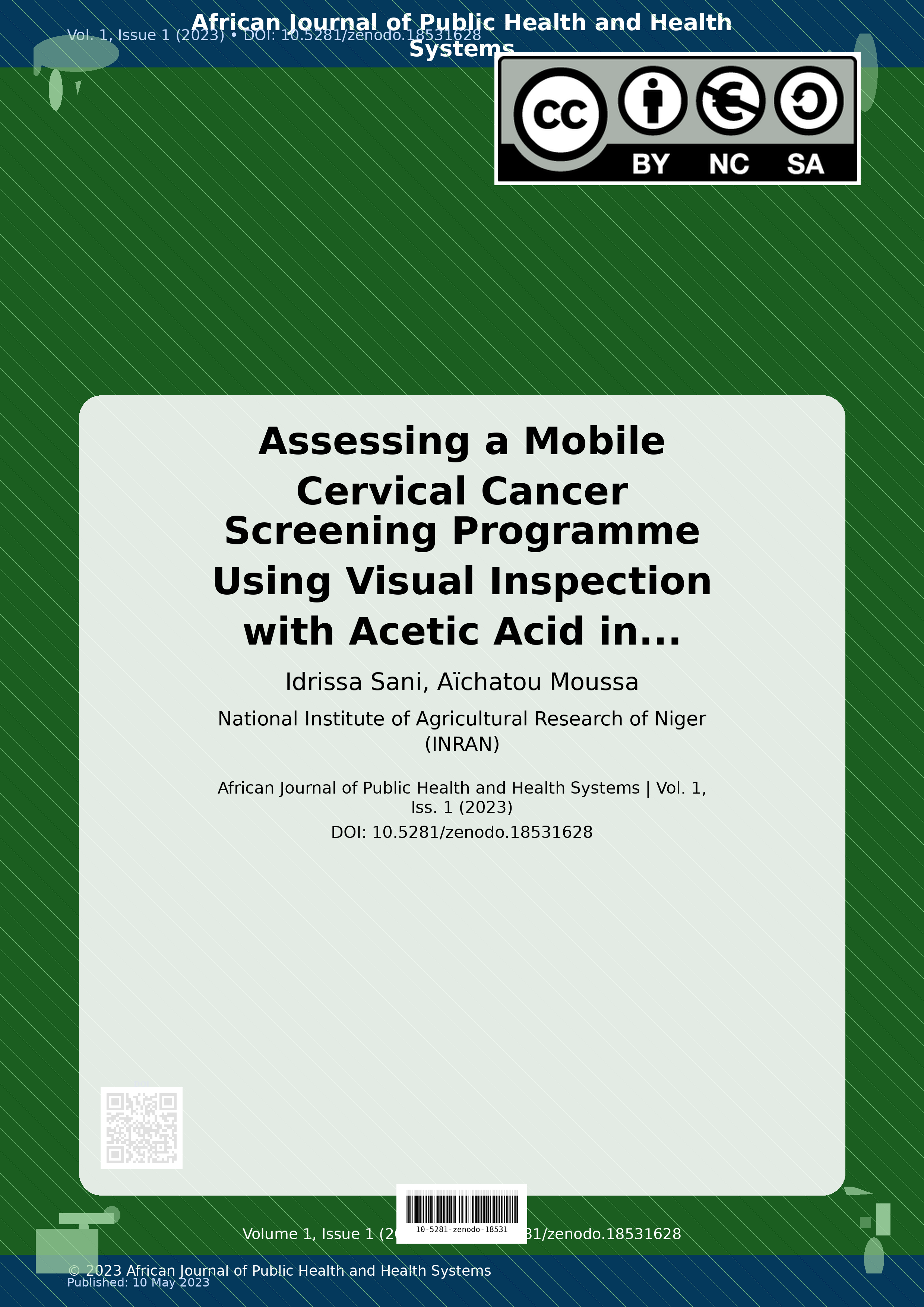 Cover image for: Assessing a Mobile Cervical Cancer Screening Programme Using