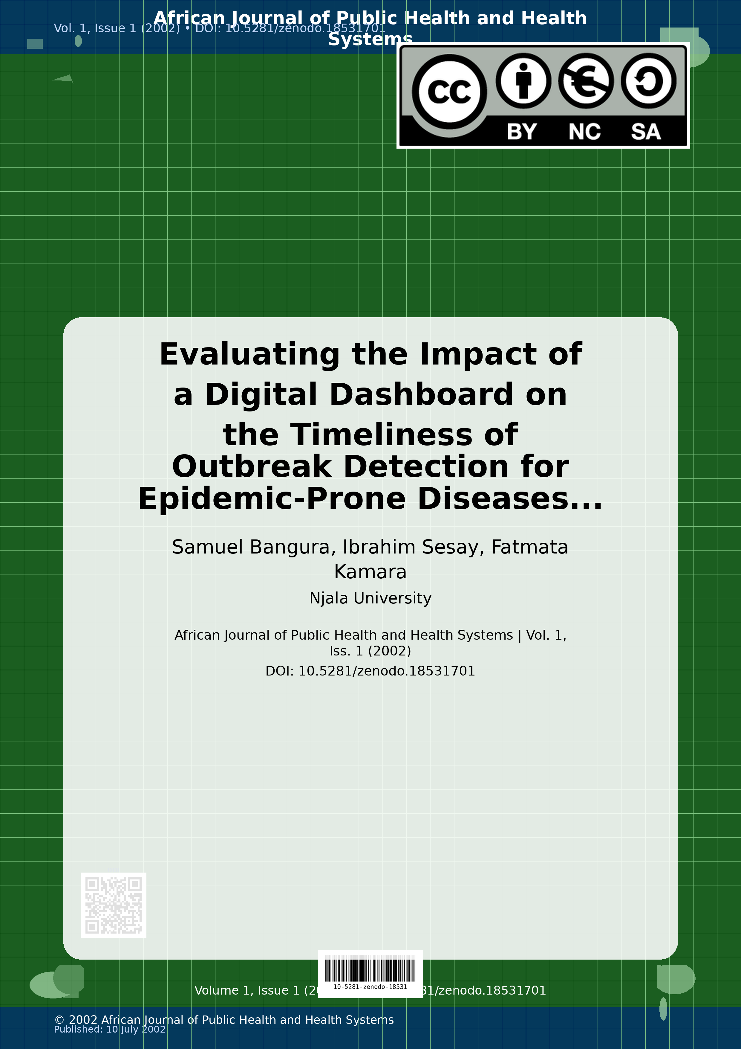 Cover image for: Evaluating the Impact of a Digital Dashboard on the Timeline