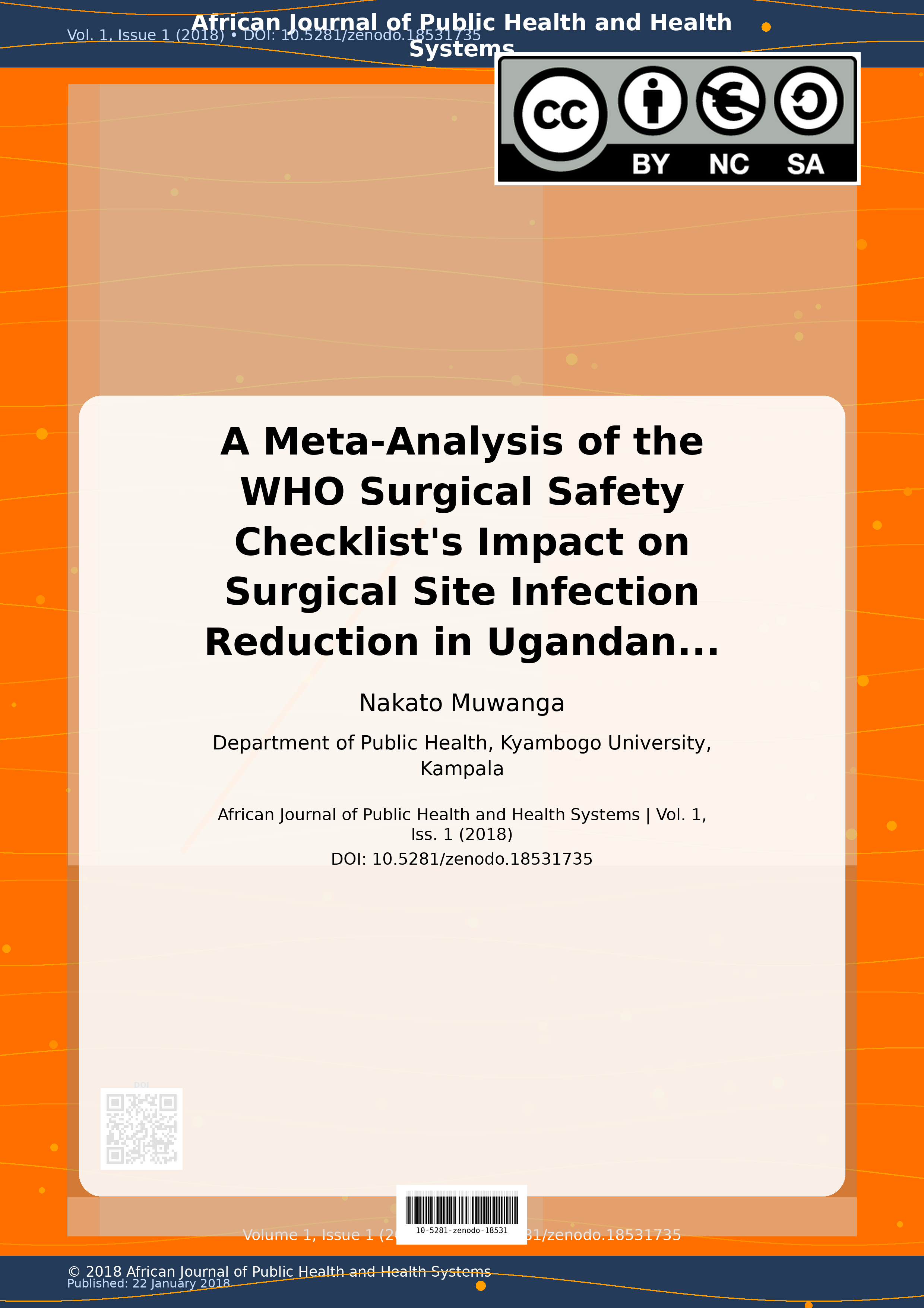 Cover image for: A Meta-Analysis of the WHO Surgical Safety Checklist's Impac