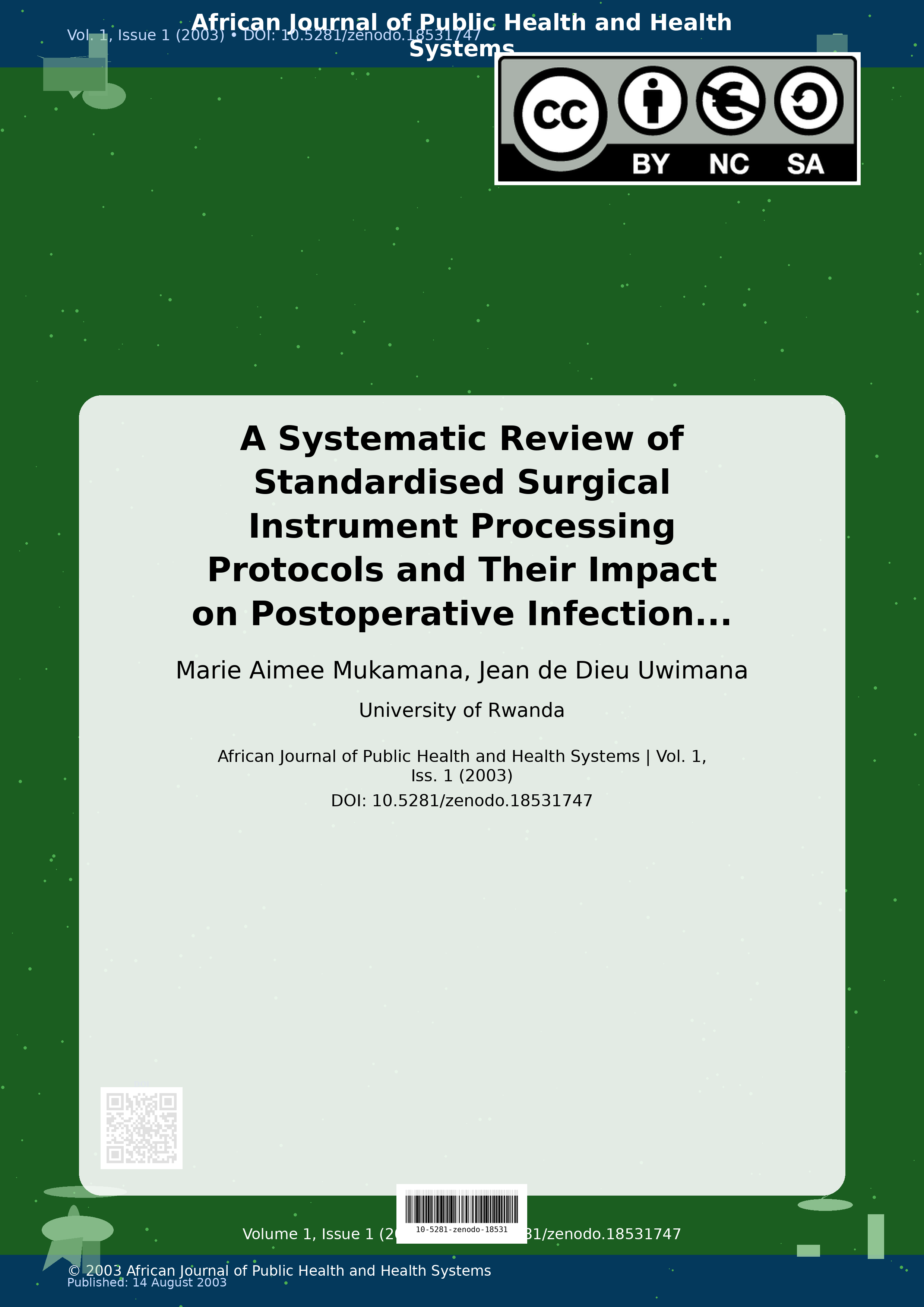 Cover image for: A Systematic Review of Standardised Surgical Instrument Proc