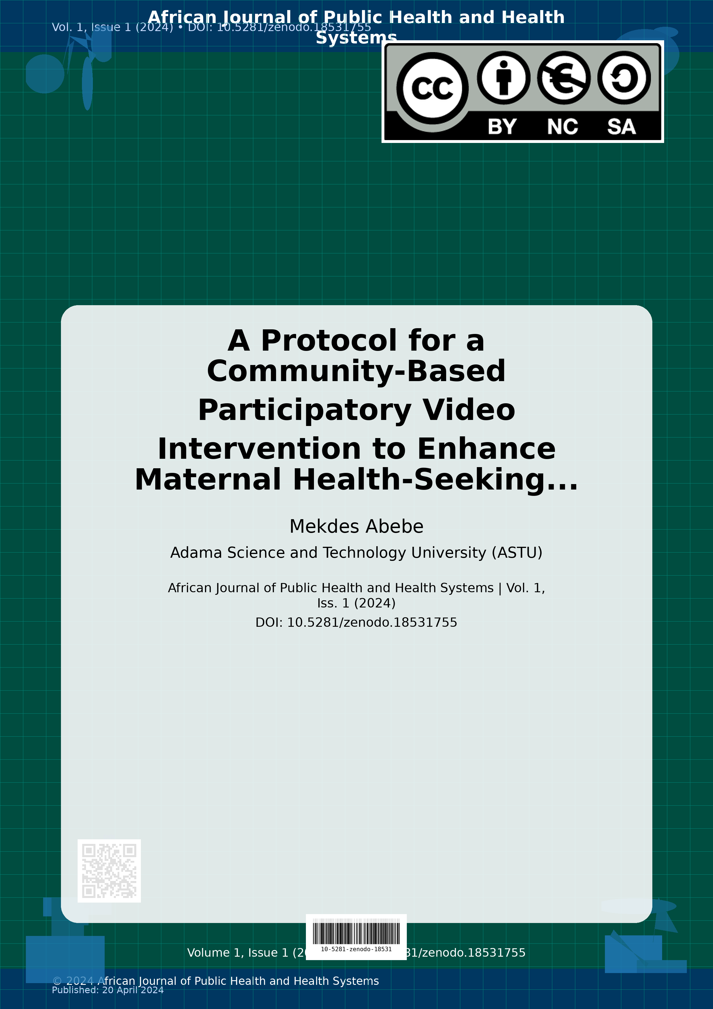 Cover image for: A Protocol for a Community-Based Participatory Video Interve
