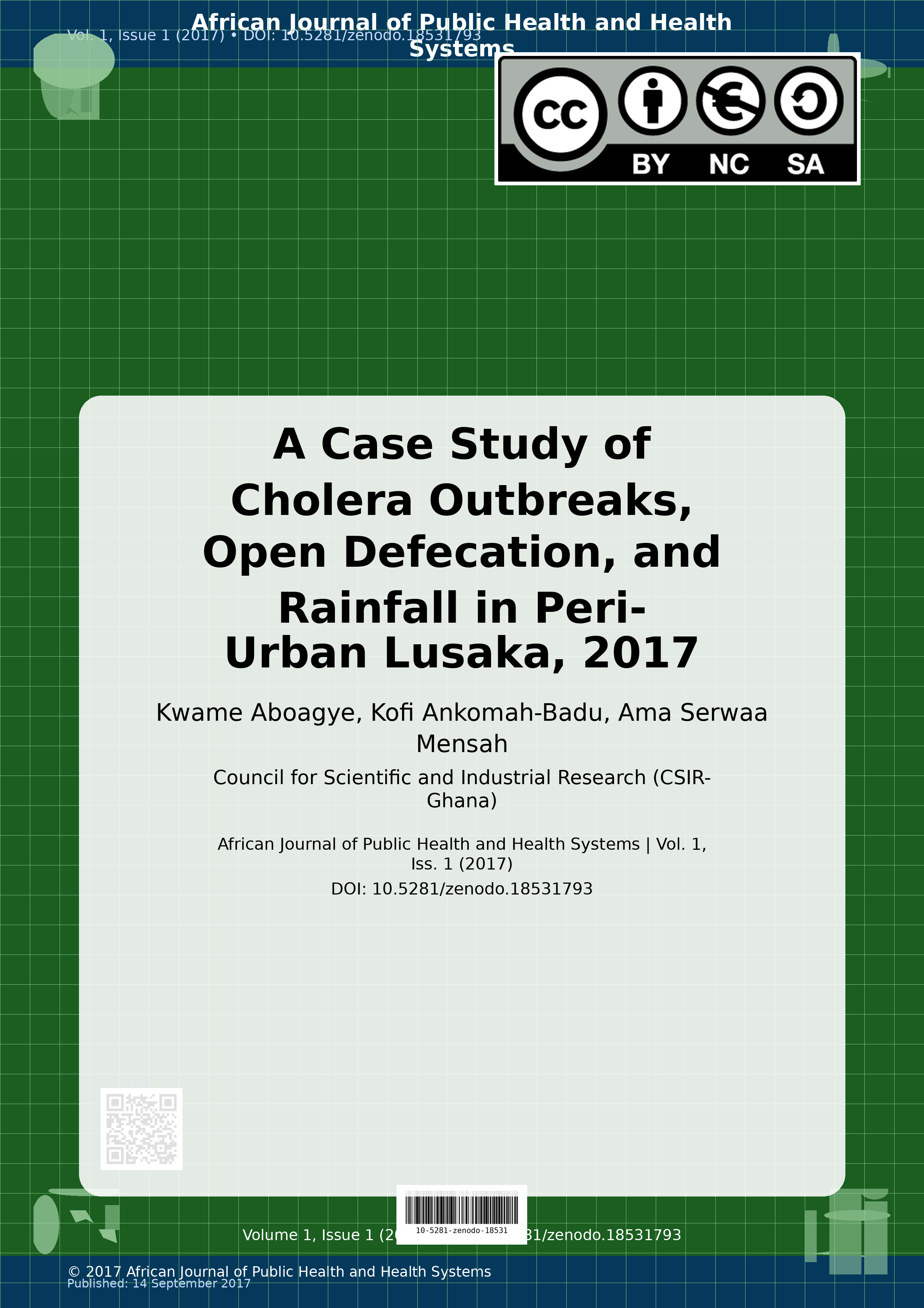 Cover image for: A Case Study of Cholera Outbreaks, Open Defecation, and Rain